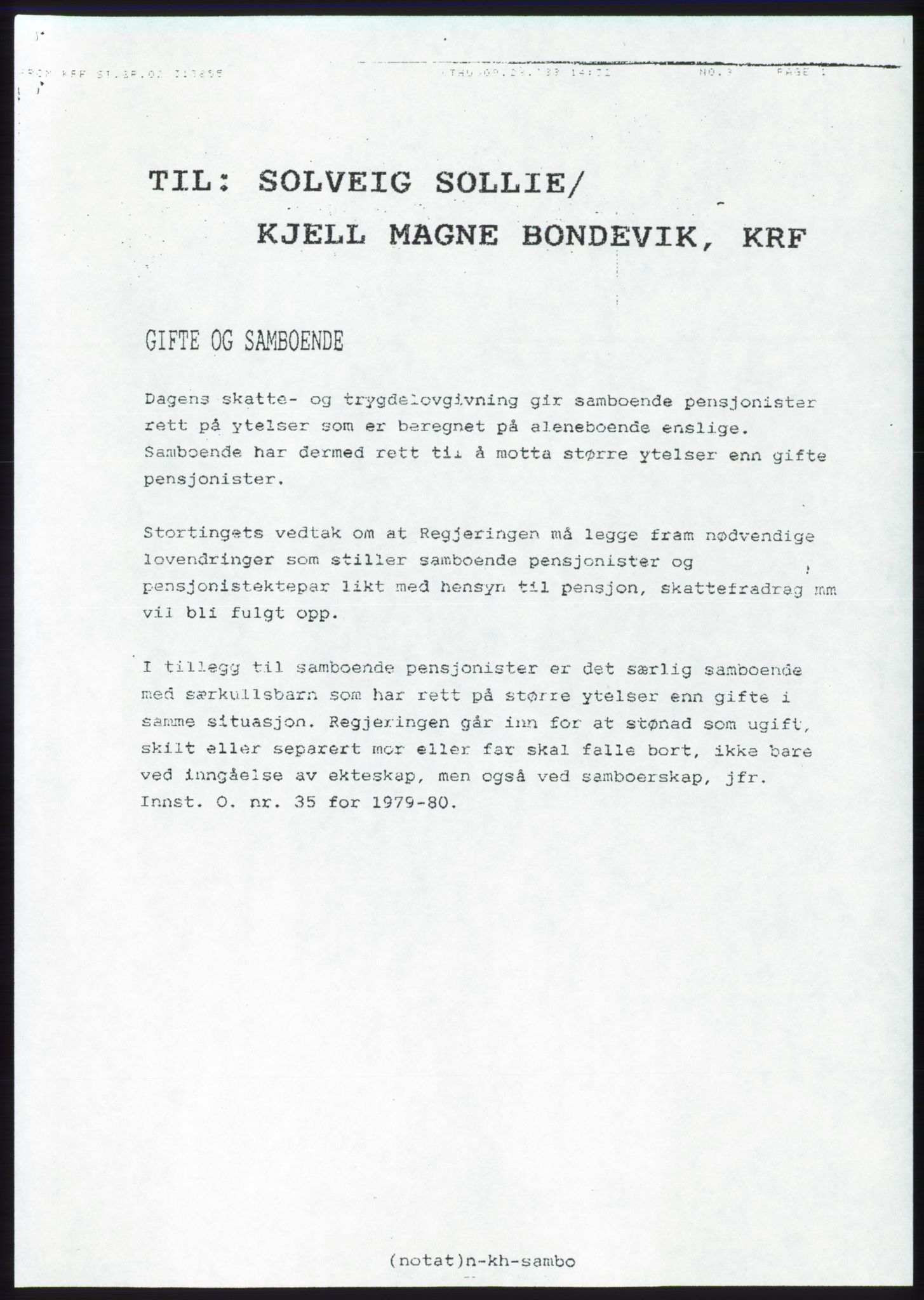 Forhandlingsmøtene 1989 mellom Høyre, KrF og Senterpartiet om dannelse av regjering, AV/RA-PA-0697/A/L0001: Forhandlingsprotokoll med vedlegg, 1989, p. 331