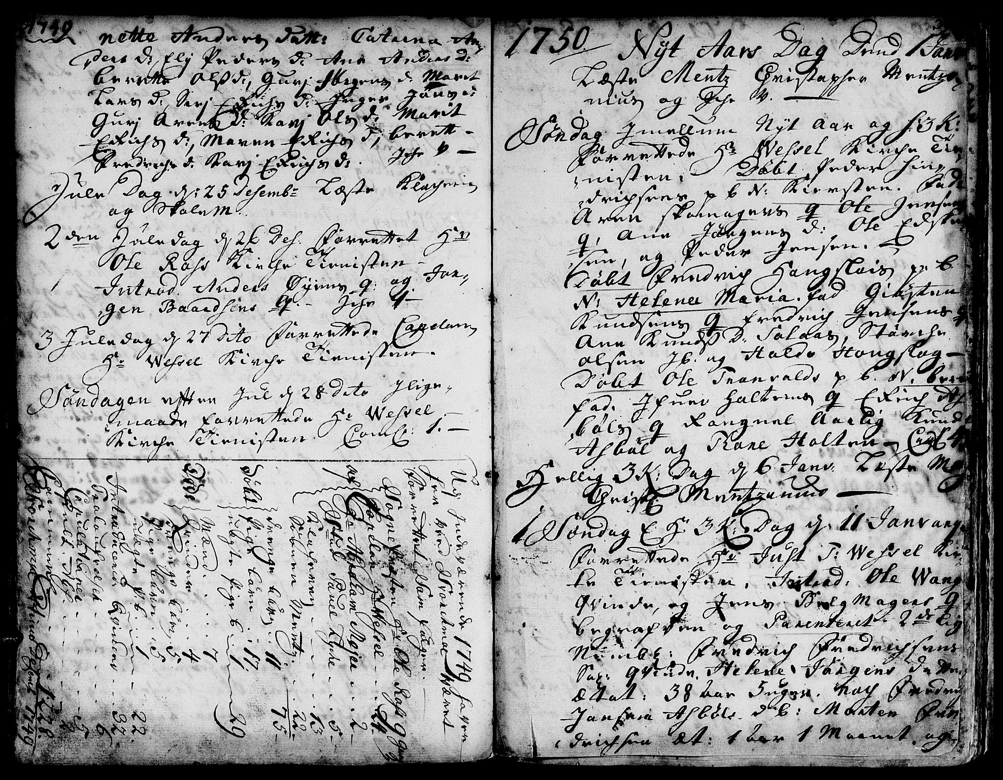 Ministerialprotokoller, klokkerbøker og fødselsregistre - Sør-Trøndelag, SAT/A-1456/671/L0839: Parish register (official) no. 671A01, 1730-1755, p. 389-390