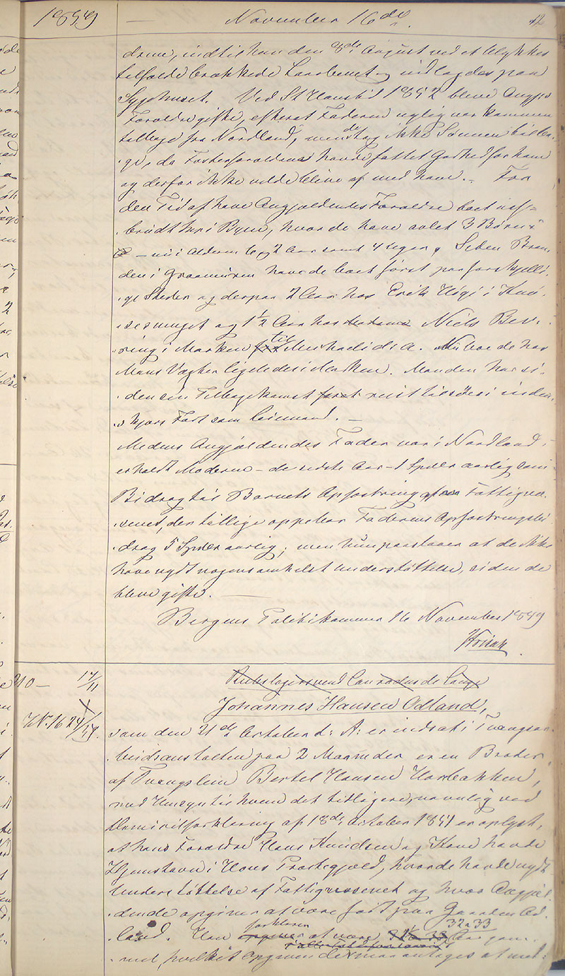 Bergen politikammer / politidistrikt, AV/SAB-A-60401/I/Ic, 1859-1863