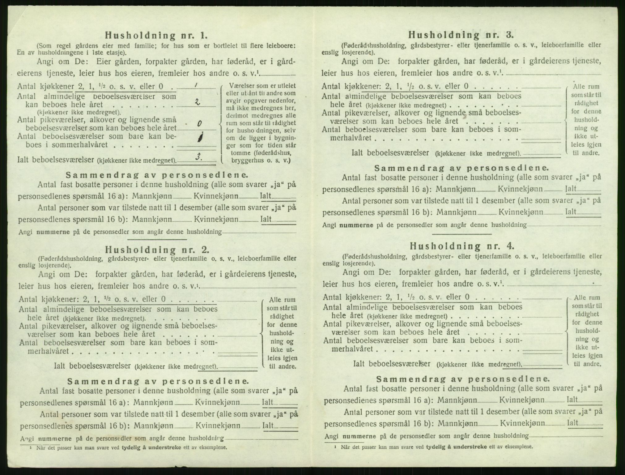 SAK, 1920 census for Holt, 1920, p. 153