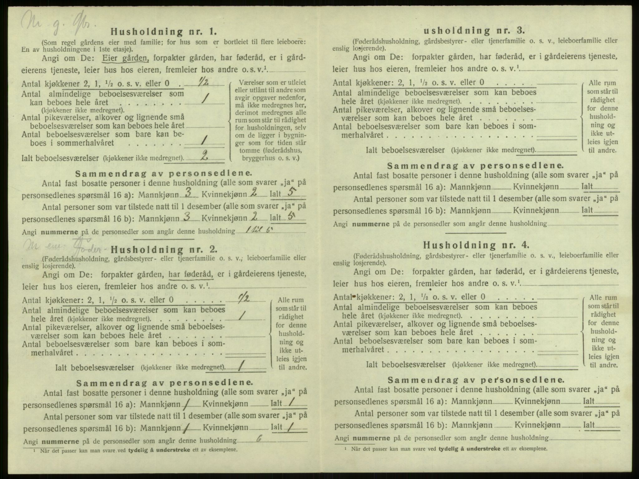 SAB, 1920 census for Alversund, 1920, p. 530