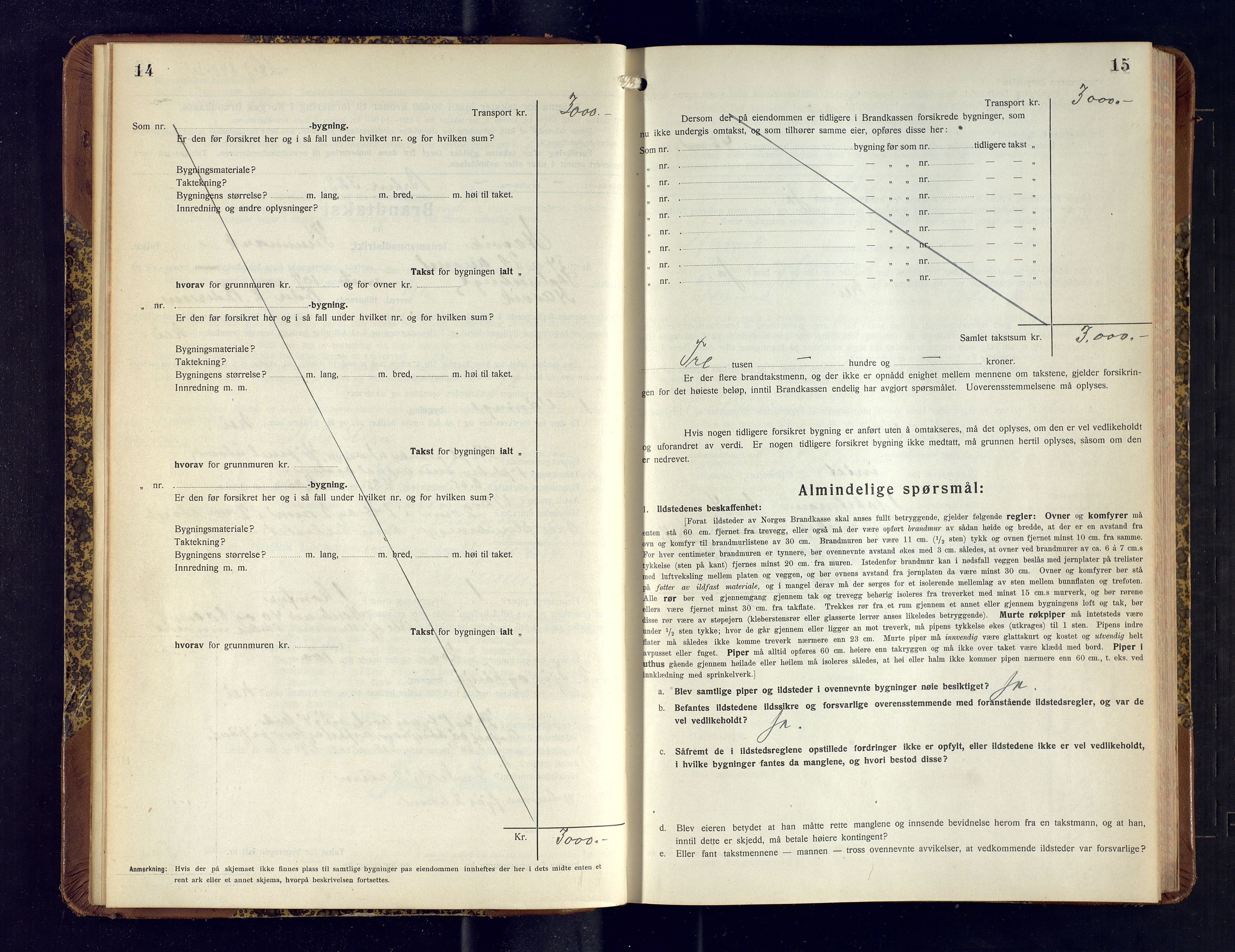 Hasvik lensmannskontor, AV/SATØ-SATO-164/Fob/L0009: Branntakstprotokoll, 1934-1939, p. 14-15