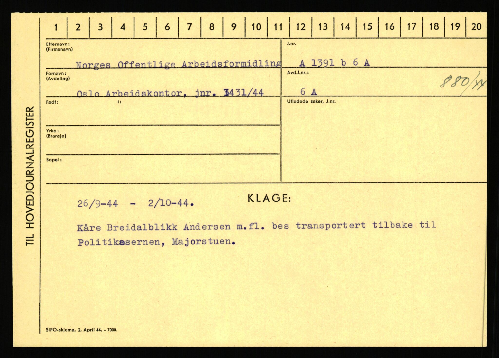 Statspolitiet - Hovedkontoret / Osloavdelingen, AV/RA-S-1329/C/Ca/L0001: Aabakken - Armann, 1943-1945, p. 5198