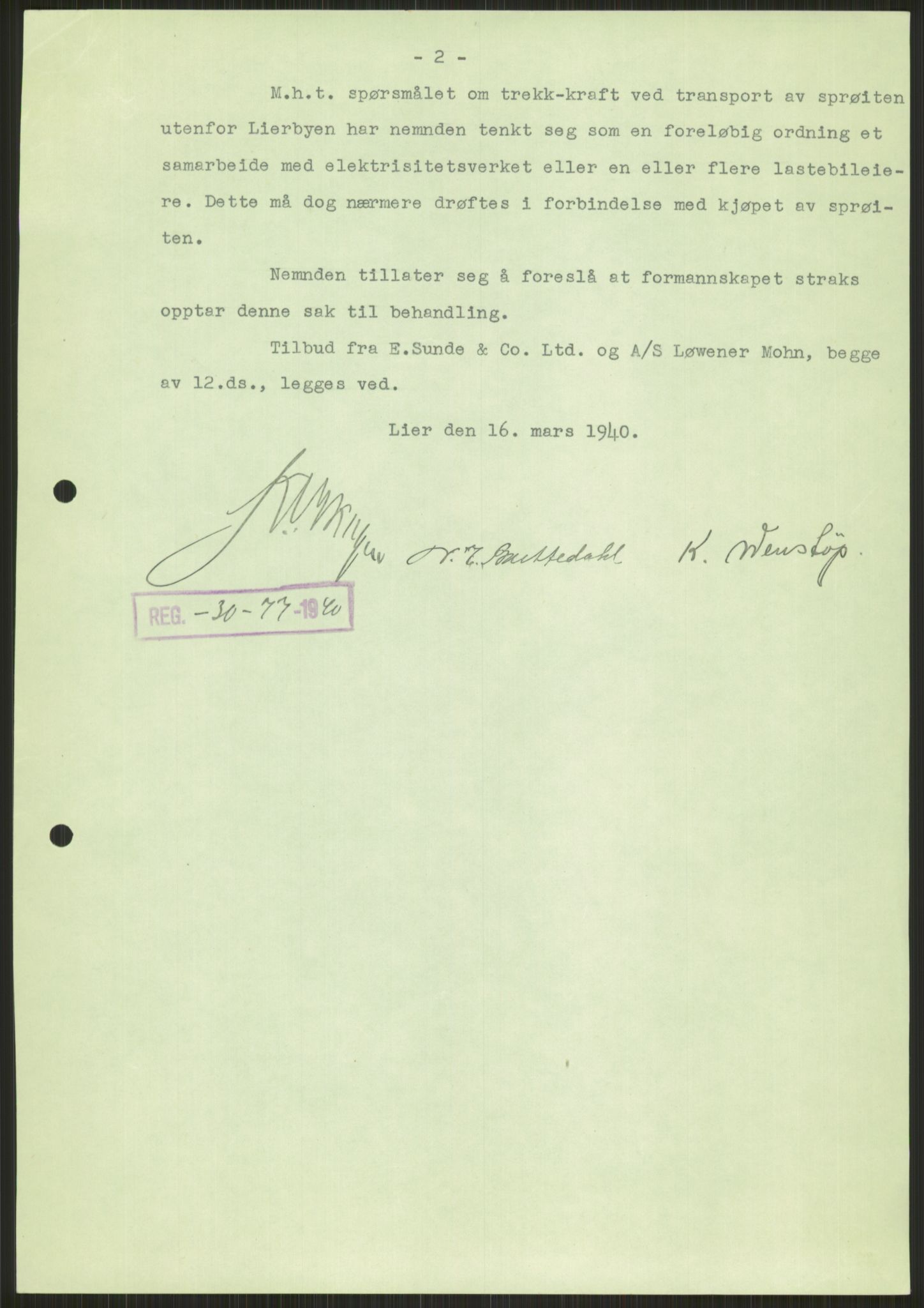 Forsvaret, Forsvarets krigshistoriske avdeling, AV/RA-RAFA-2017/Y/Ya/L0014: II-C-11-31 - Fylkesmenn.  Rapporter om krigsbegivenhetene 1940., 1940, p. 427