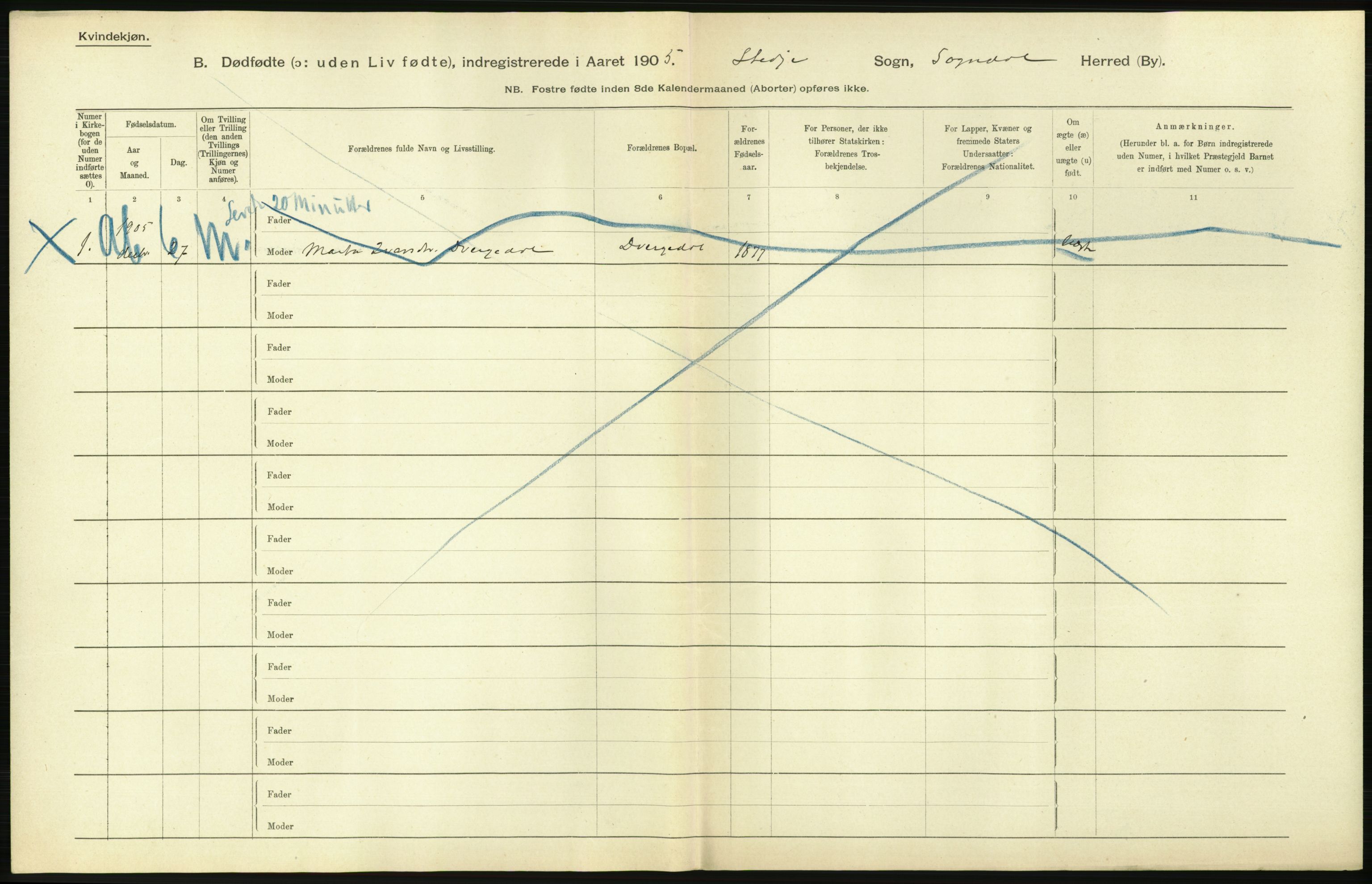 Statistisk sentralbyrå, Sosiodemografiske emner, Befolkning, AV/RA-S-2228/D/Df/Dfa/Dfac/L0029: Nordre Bergenhus amt: Døde, dødfødte, gifte. Bygder., 1905, p. 566