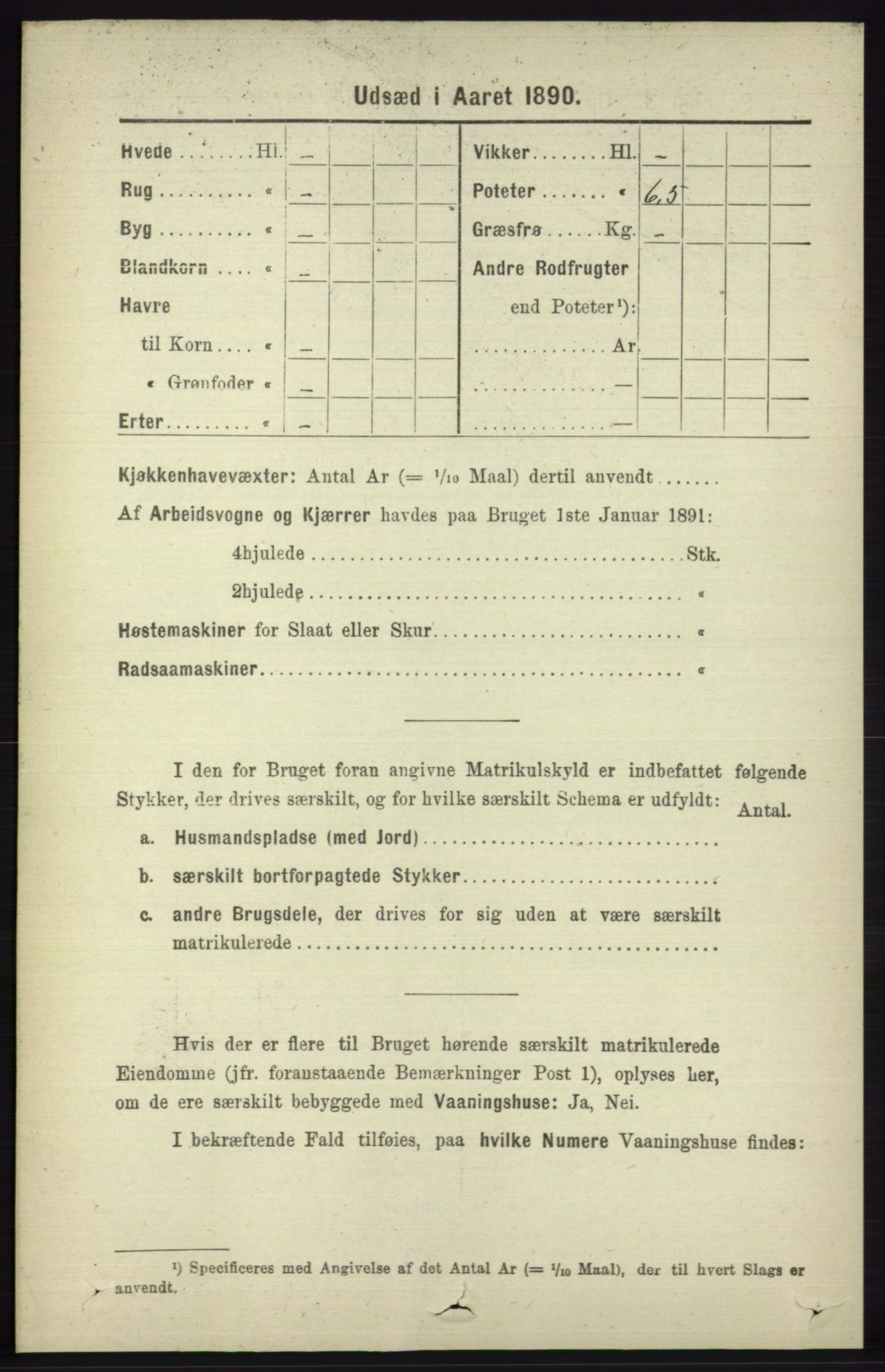 RA, 1891 census for 1230 Ullensvang, 1891, p. 8506