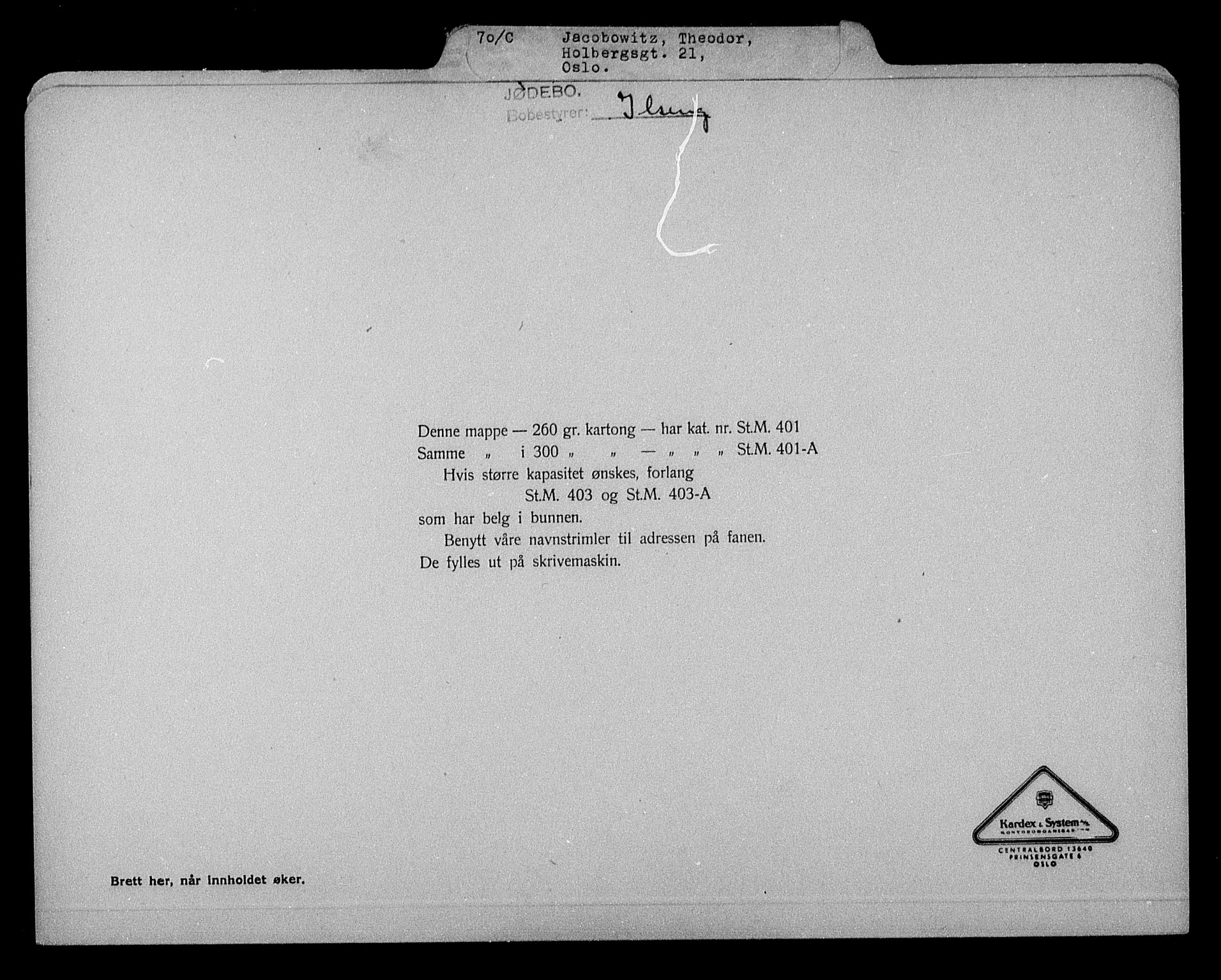 Justisdepartementet, Tilbakeføringskontoret for inndratte formuer, RA/S-1564/H/Hc/Hcc/L0946: --, 1945-1947, p. 3