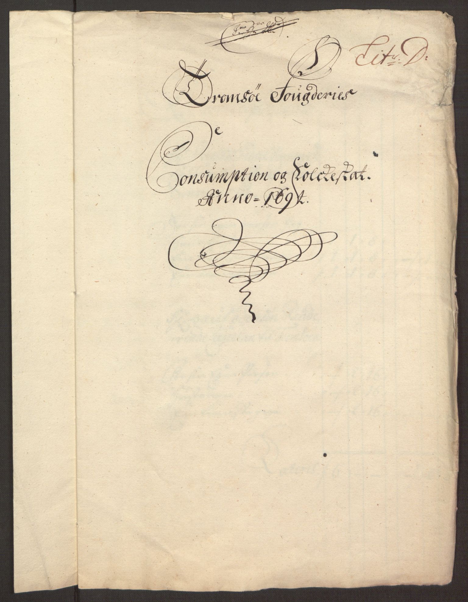 Rentekammeret inntil 1814, Reviderte regnskaper, Fogderegnskap, AV/RA-EA-4092/R68/L4753: Fogderegnskap Senja og Troms, 1694-1696, p. 204