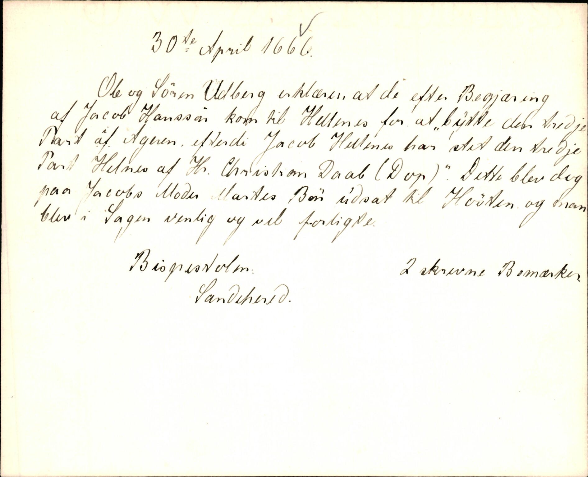 Riksarkivets diplomsamling, AV/RA-EA-5965/F35/F35k/L0002: Regestsedler: Prestearkiver fra Hedmark, Oppland, Buskerud og Vestfold, p. 543