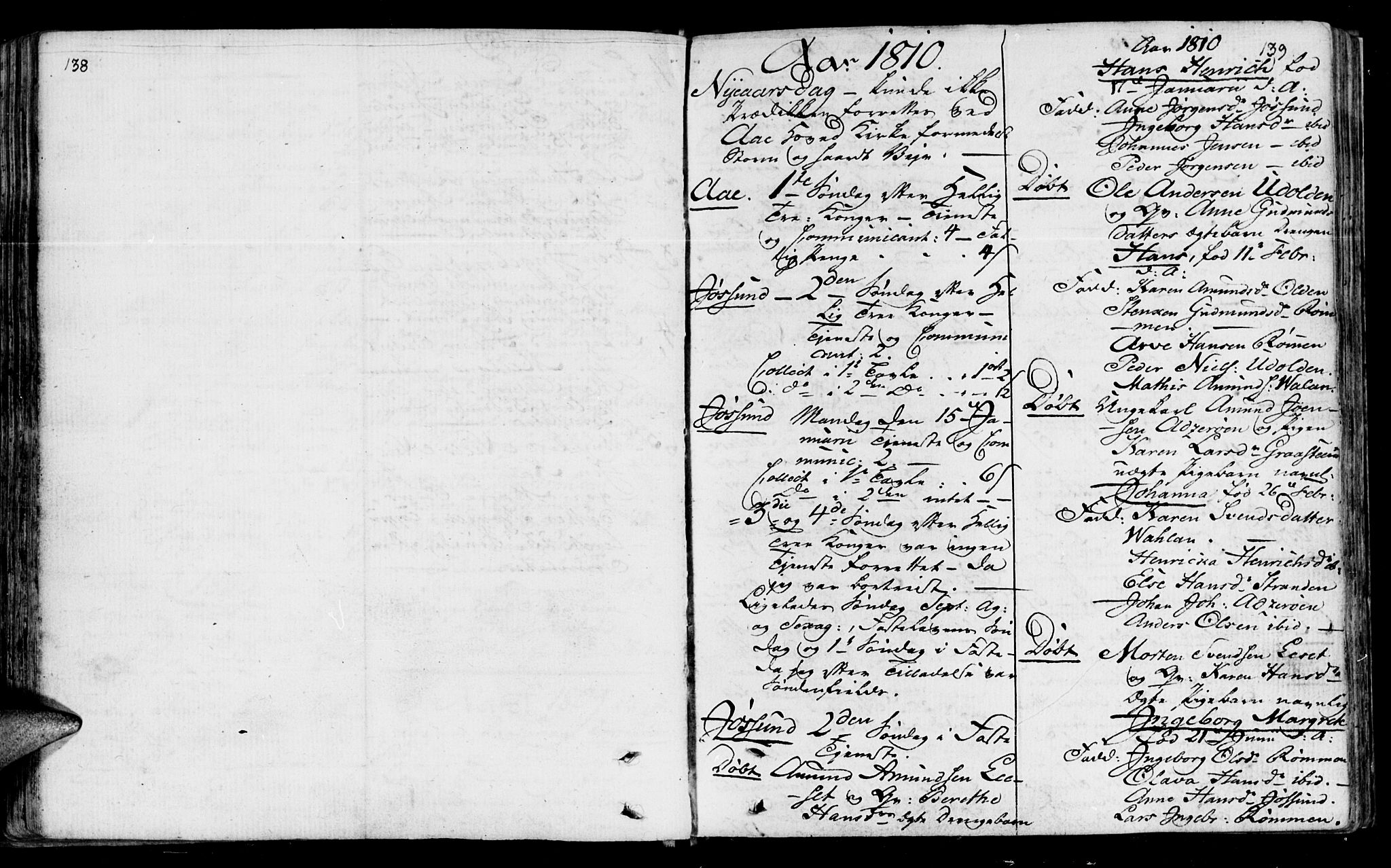 Ministerialprotokoller, klokkerbøker og fødselsregistre - Sør-Trøndelag, SAT/A-1456/655/L0674: Parish register (official) no. 655A03, 1802-1826, p. 138-139