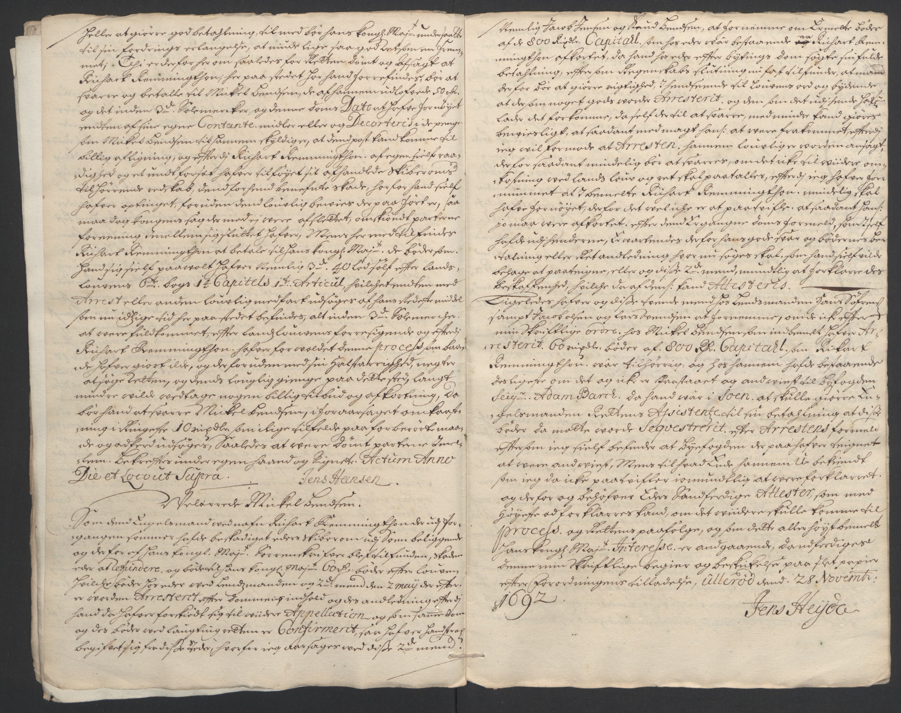 Rentekammeret inntil 1814, Reviderte regnskaper, Fogderegnskap, AV/RA-EA-4092/R09/L0437: Fogderegnskap Follo, 1692-1693, p. 245