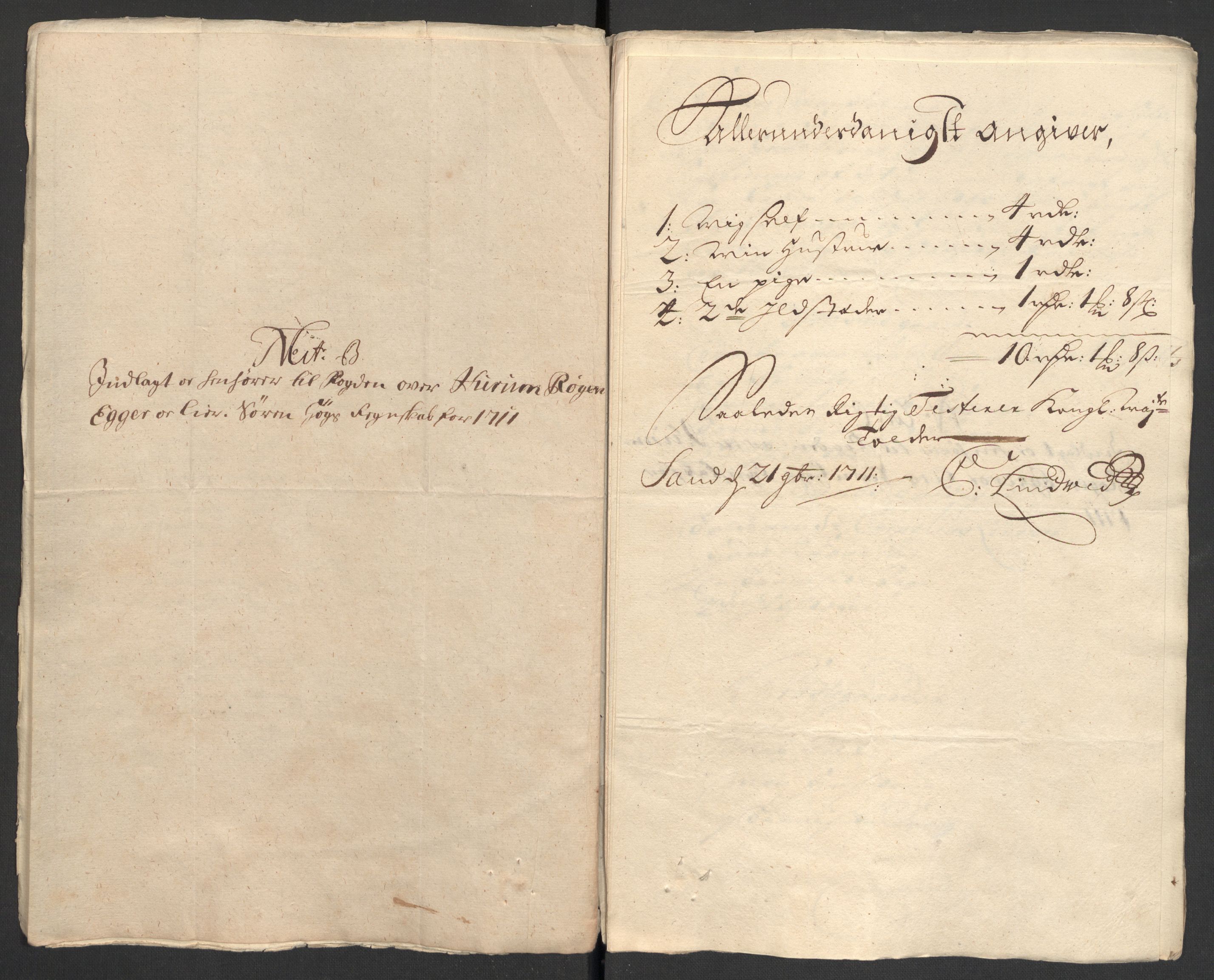 Rentekammeret inntil 1814, Reviderte regnskaper, Fogderegnskap, AV/RA-EA-4092/R31/L1705: Fogderegnskap Hurum, Røyken, Eiker, Lier og Buskerud, 1711, p. 270