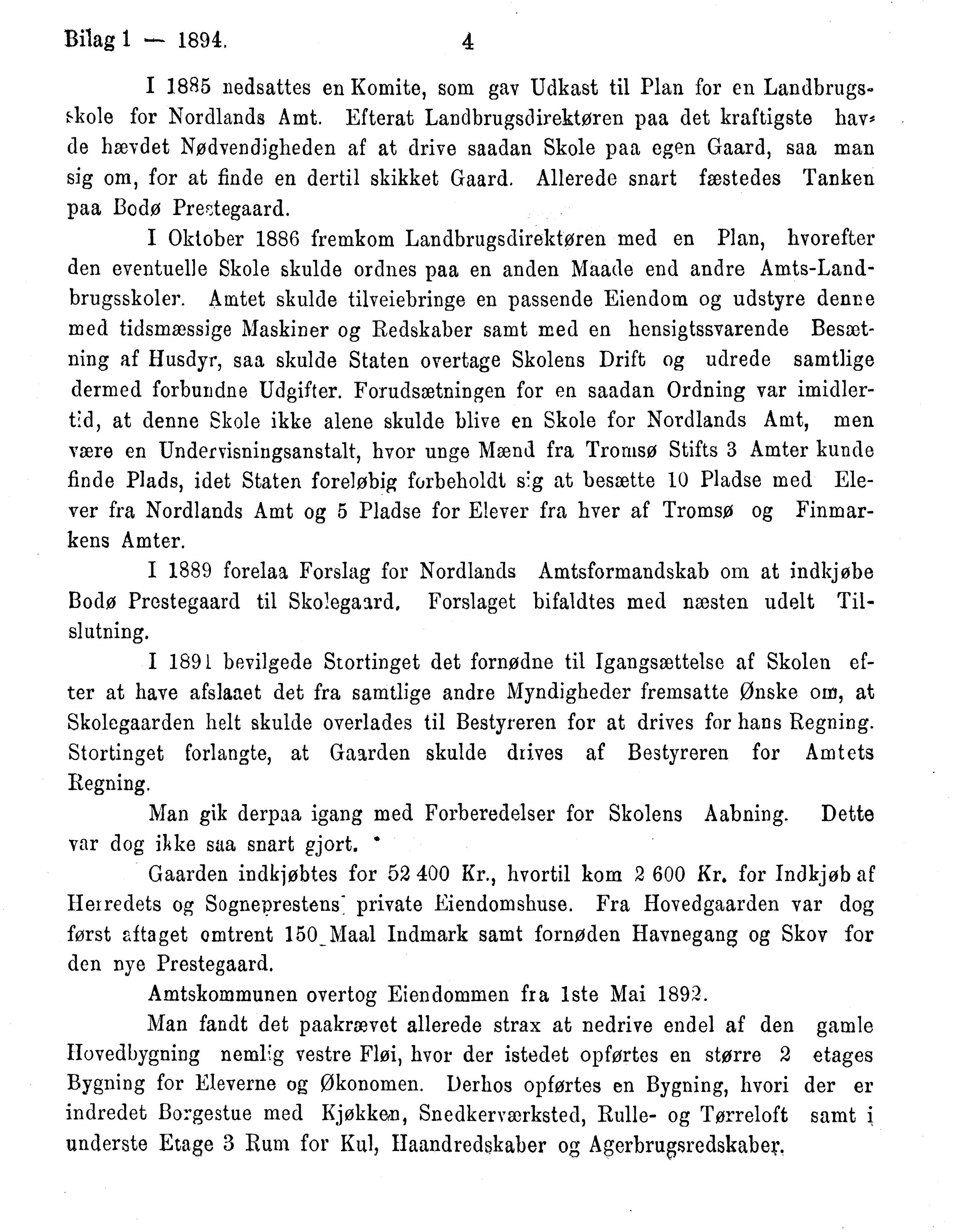 Nordland Fylkeskommune. Fylkestinget, AIN/NFK-17/176/A/Ac/L0017: Fylkestingsforhandlinger 1894, 1894