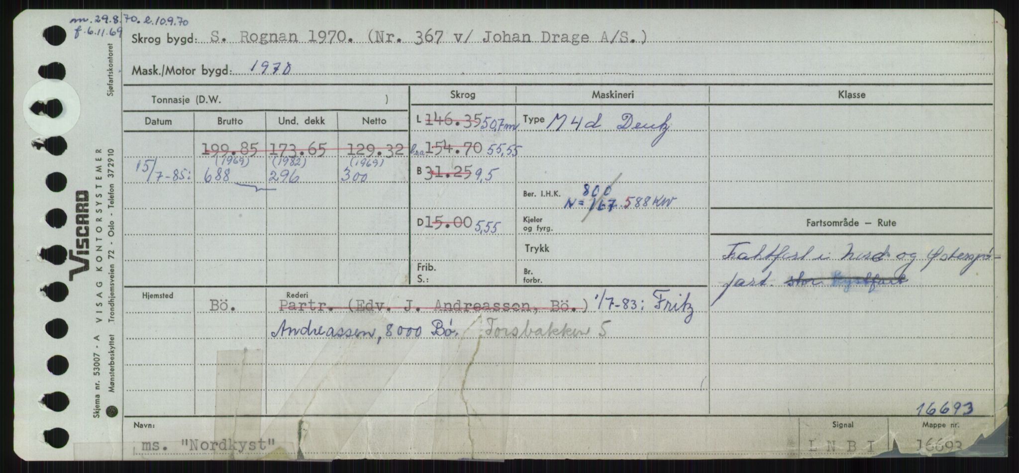 Sjøfartsdirektoratet med forløpere, Skipsmålingen, RA/S-1627/H/Ha/L0004/0001: Fartøy, Mas-R / Fartøy, Mas-Odd, p. 665