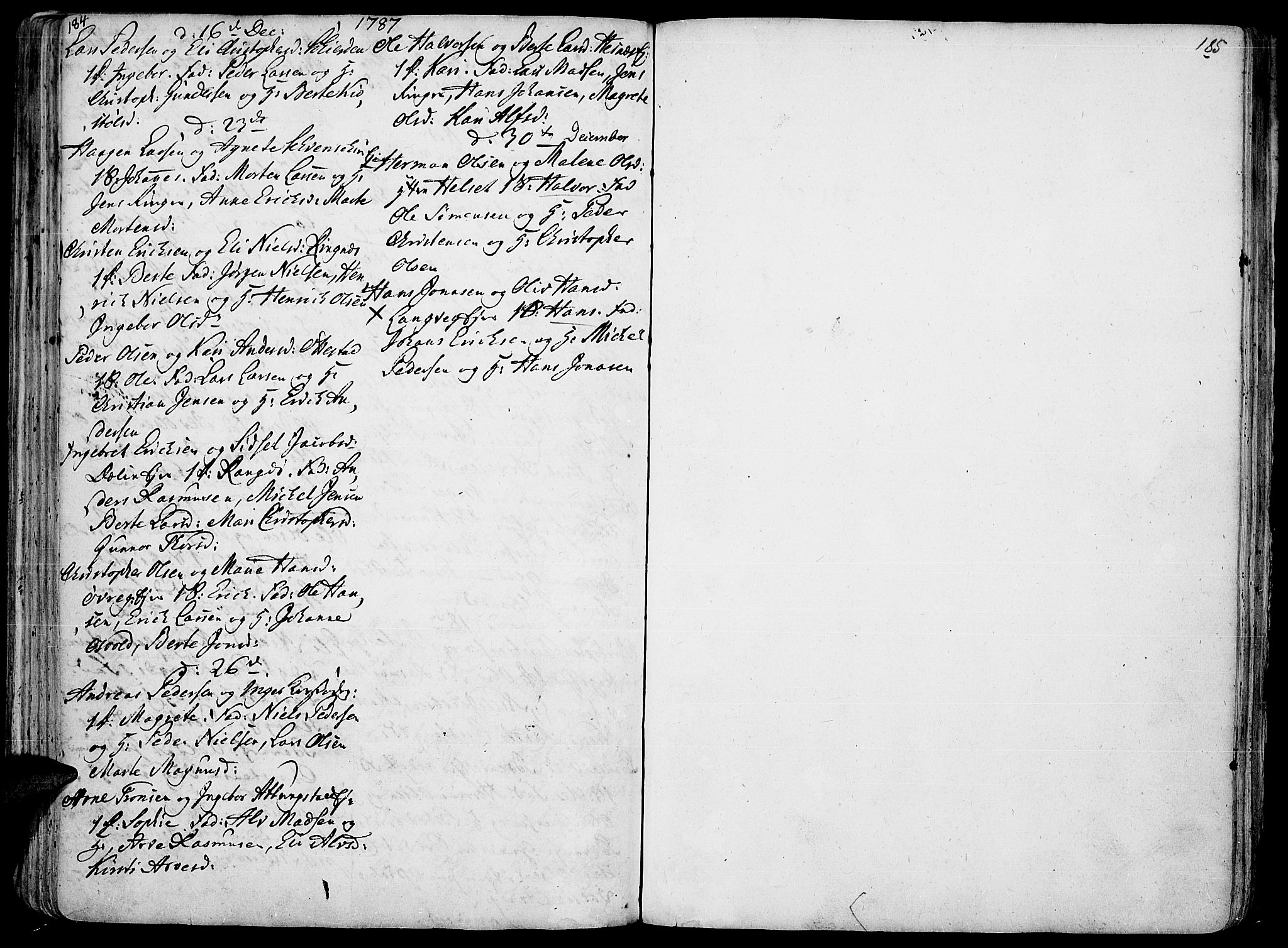 Stange prestekontor, AV/SAH-PREST-002/K/L0006: Parish register (official) no. 6, 1762-1787, p. 184-185
