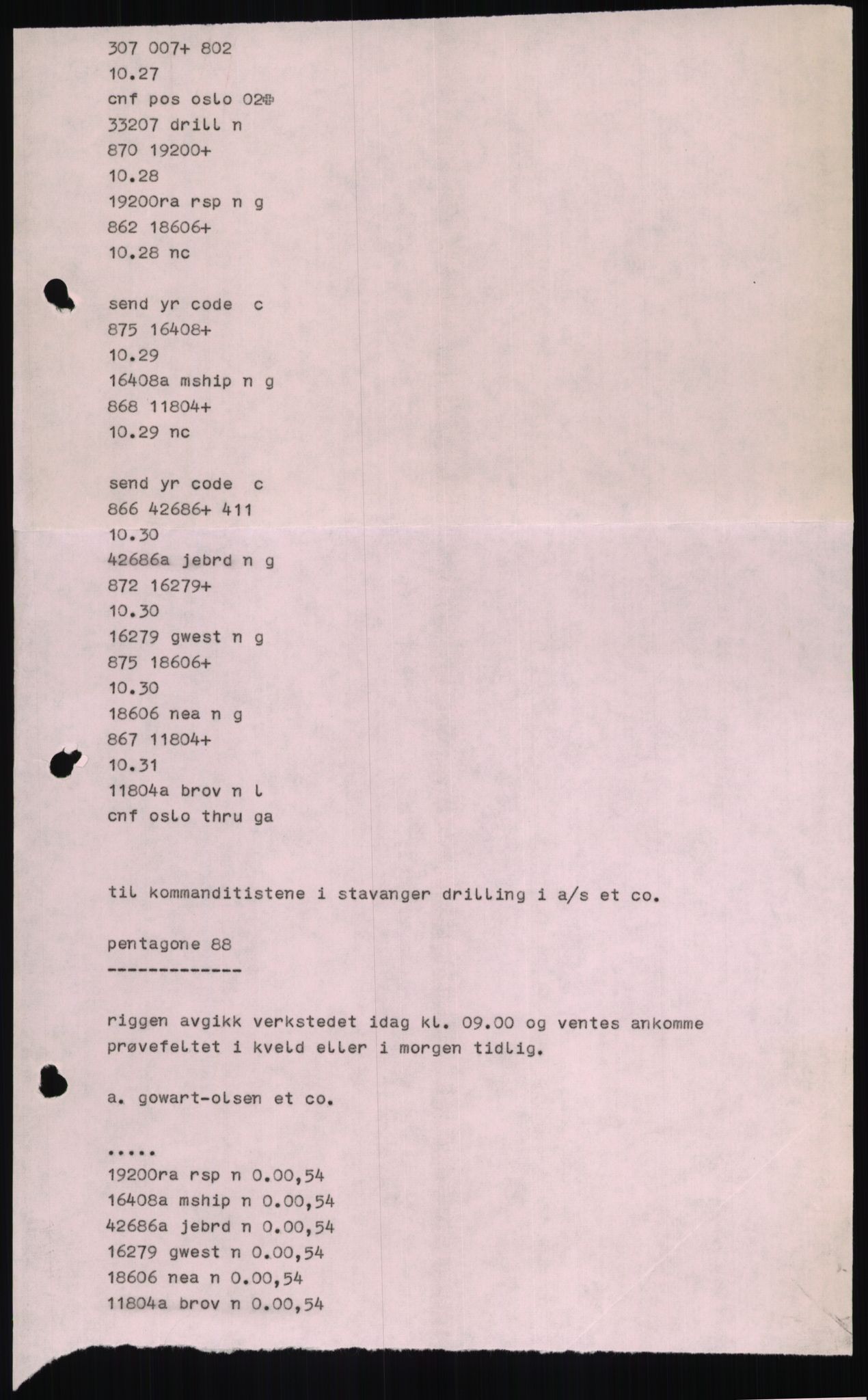 Pa 1503 - Stavanger Drilling AS, AV/SAST-A-101906/D/L0006: Korrespondanse og saksdokumenter, 1974-1984, p. 1264