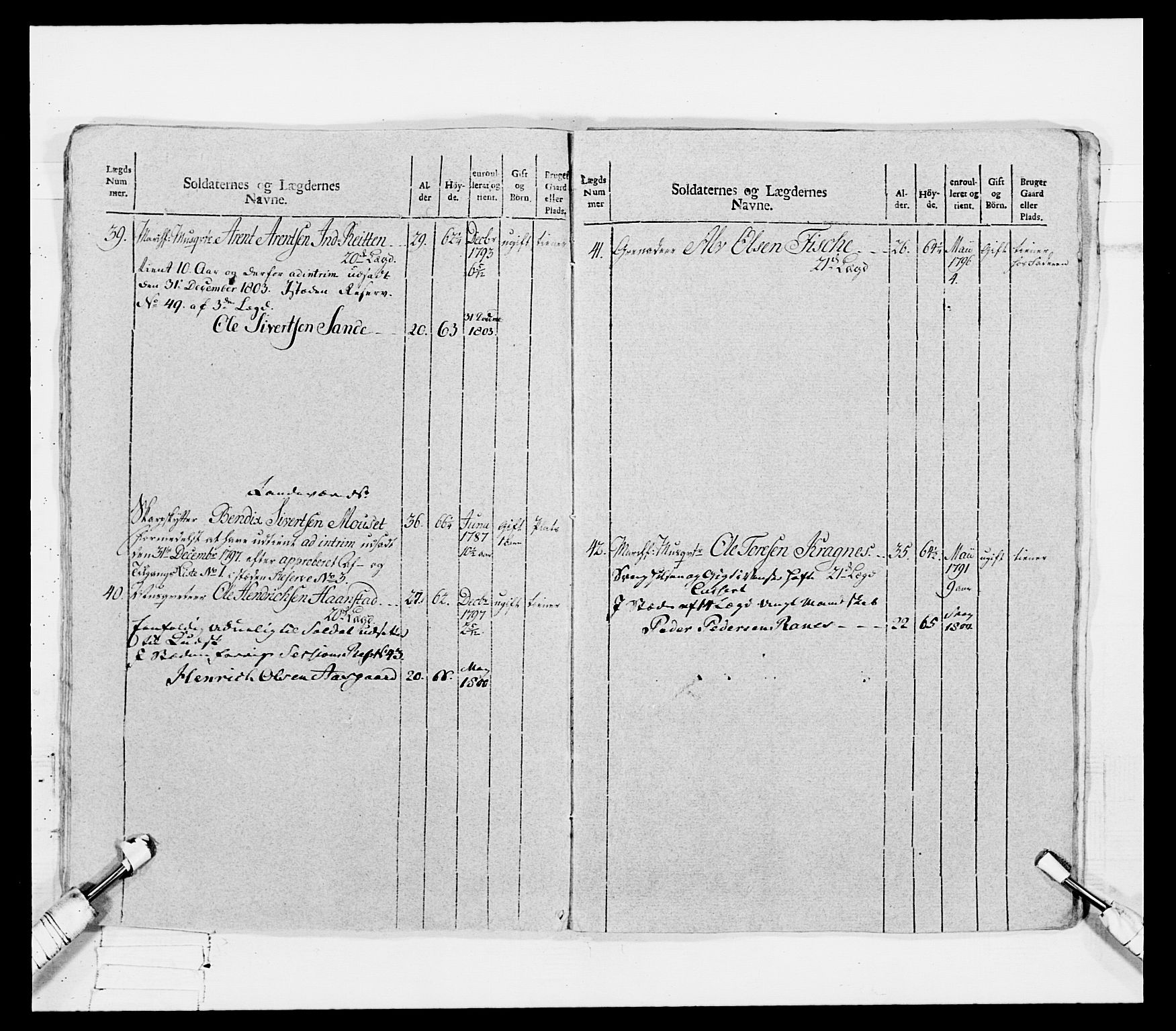 Generalitets- og kommissariatskollegiet, Det kongelige norske kommissariatskollegium, AV/RA-EA-5420/E/Eh/L0080: 2. Trondheimske nasjonale infanteriregiment, 1792-1800, p. 236