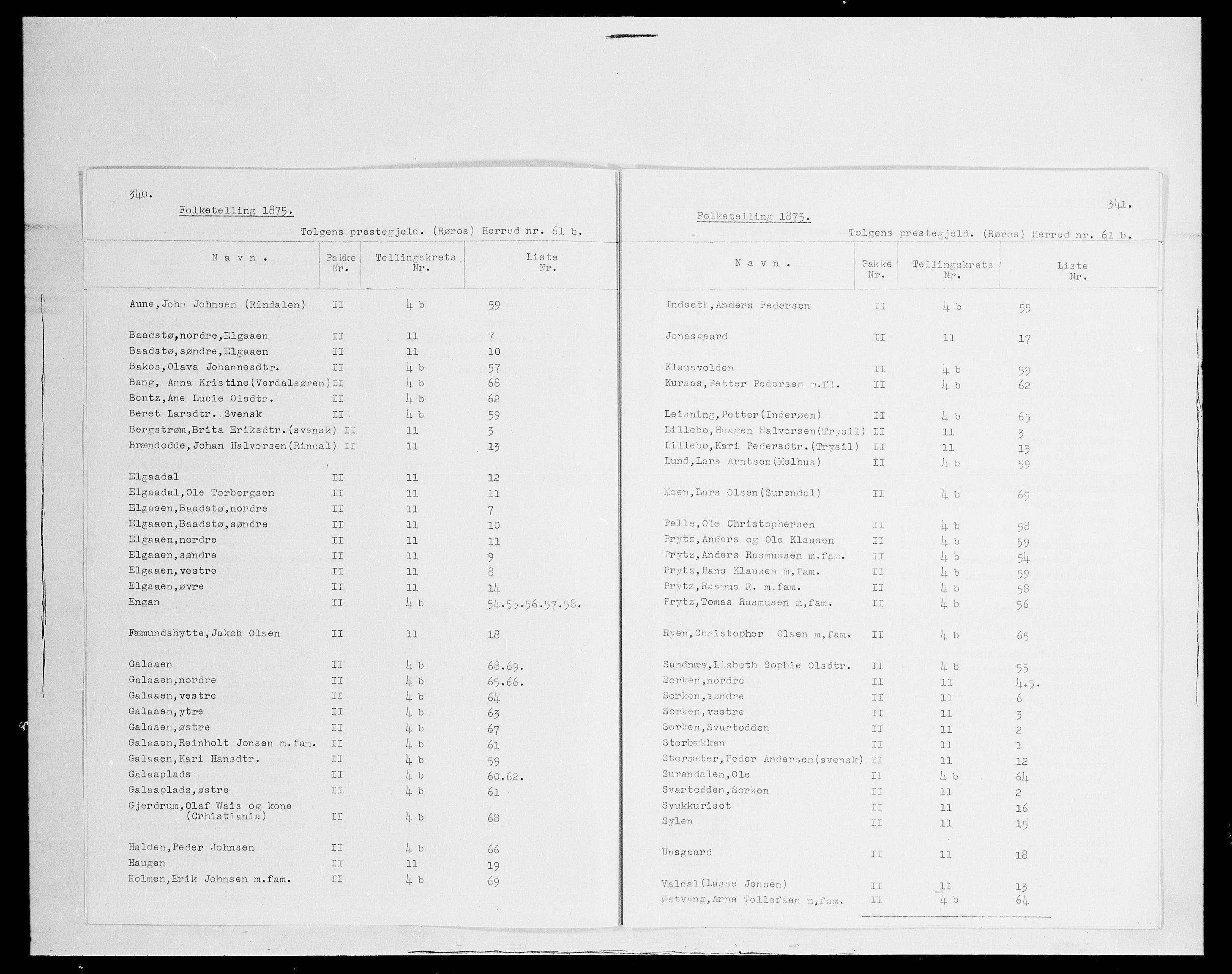 SAH, 1875 census for 0436P Tolga, 1875, p. 13