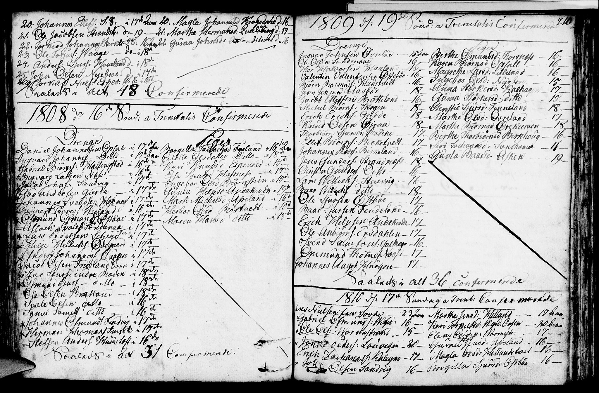 Vikedal sokneprestkontor, SAST/A-101840/01/IV: Parish register (official) no. A 2, 1779-1817, p. 210