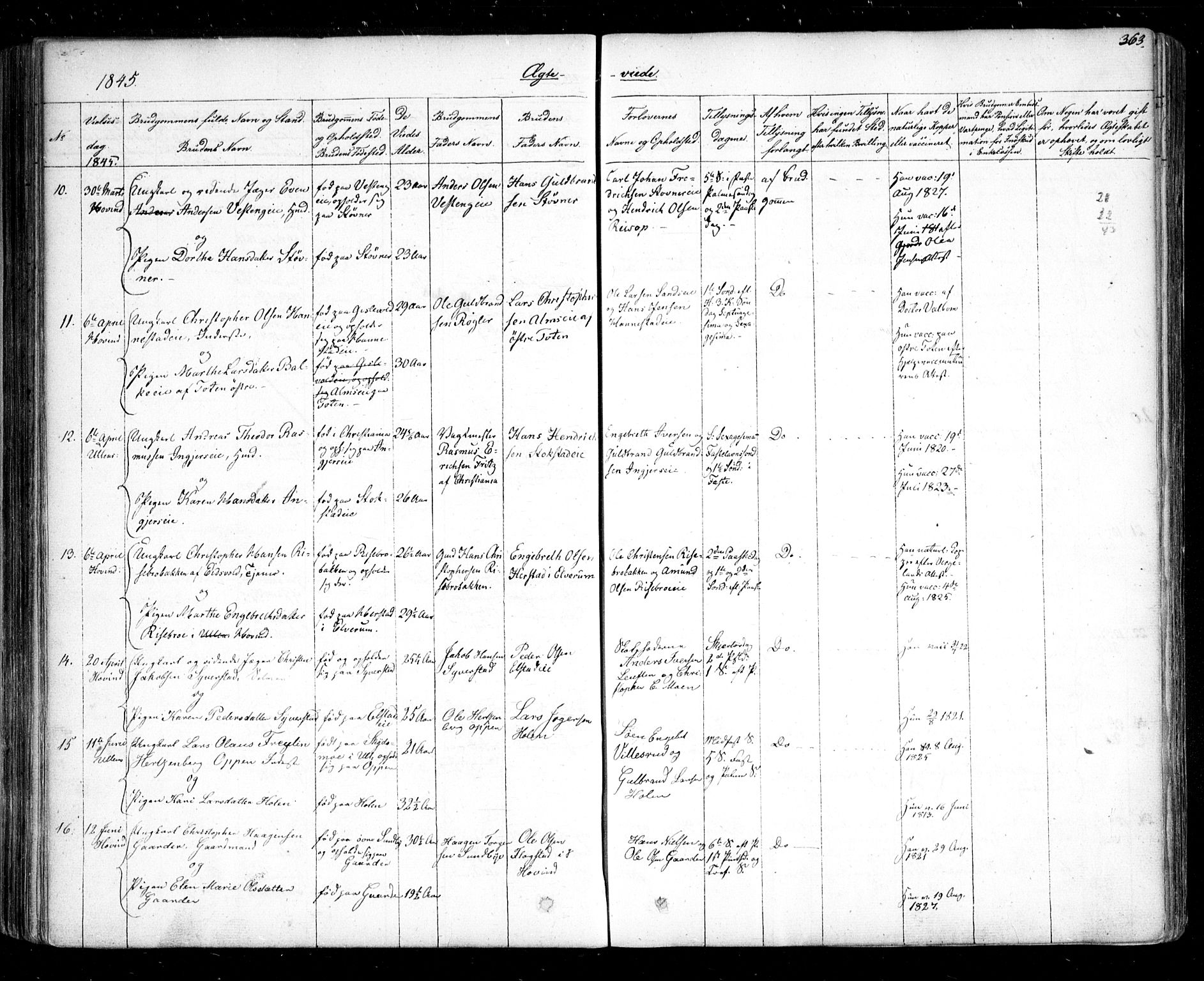 Ullensaker prestekontor Kirkebøker, SAO/A-10236a/F/Fa/L0014.b: Parish register (official) no. I 14B, 1836-1850, p. 363