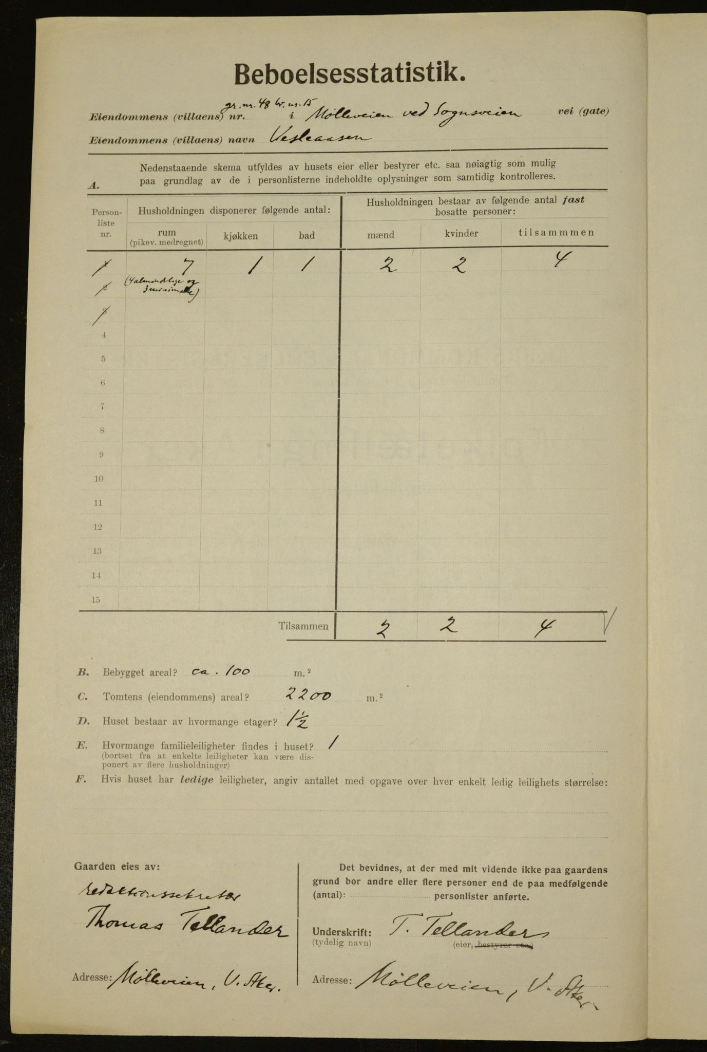 , Municipal Census 1923 for Aker, 1923, p. 17902