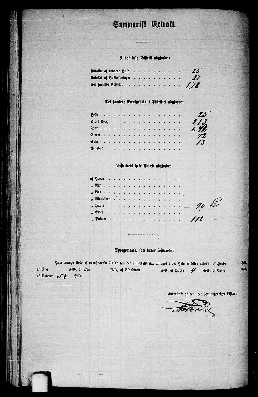 RA, 1865 census for Fana, 1865, p. 93