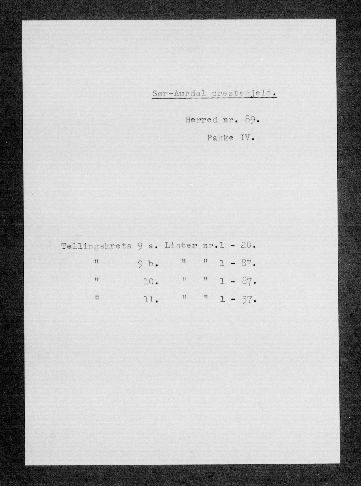 SAH, 1875 census for 0540P Sør-Aurdal, 1875, p. 1452
