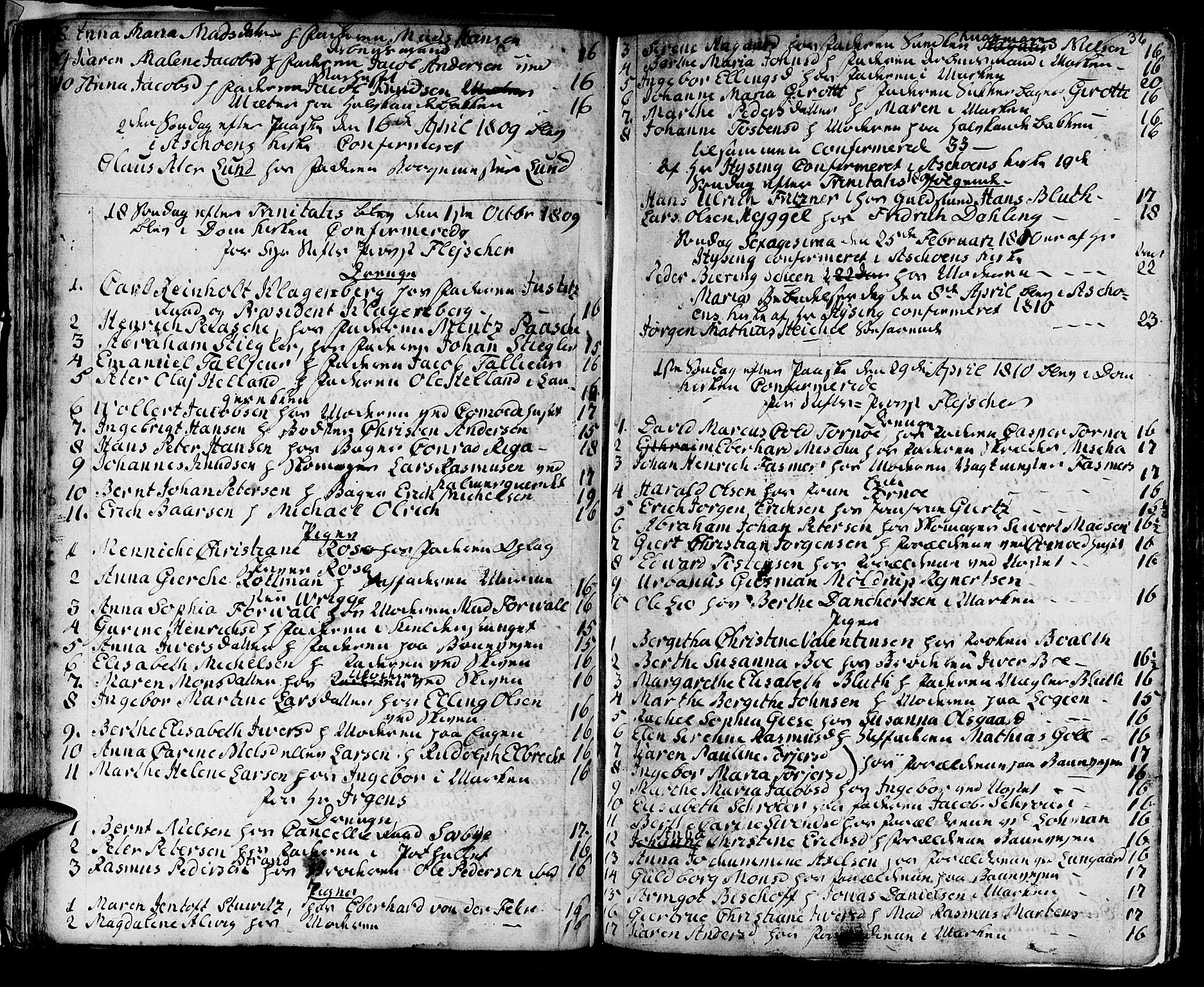Domkirken sokneprestembete, SAB/A-74801/H/Haa/L0004: Parish register (official) no. A 4, 1763-1820, p. 36