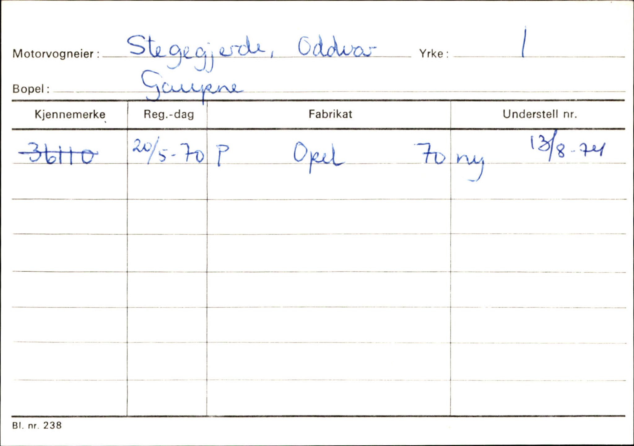 Statens vegvesen, Sogn og Fjordane vegkontor, AV/SAB-A-5301/4/F/L0124: Eigarregister Sogndal A-U, 1945-1975, p. 2433