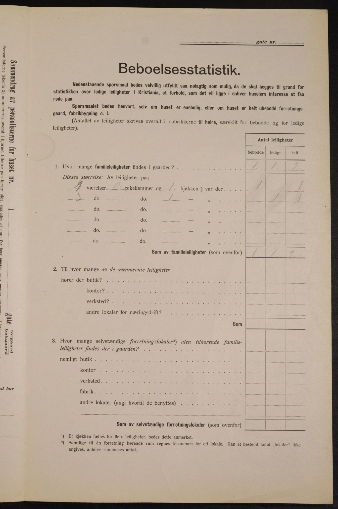 OBA, Municipal Census 1913 for Kristiania, 1913, p. 23284