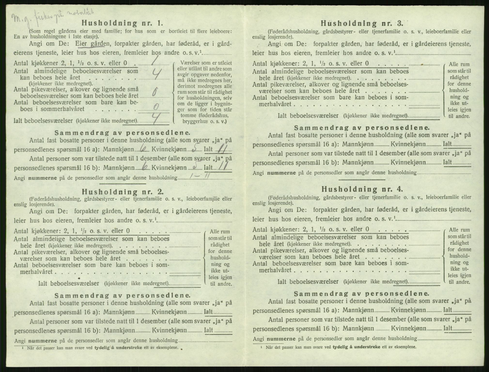 SAT, 1920 census for Sandøy, 1920, p. 317