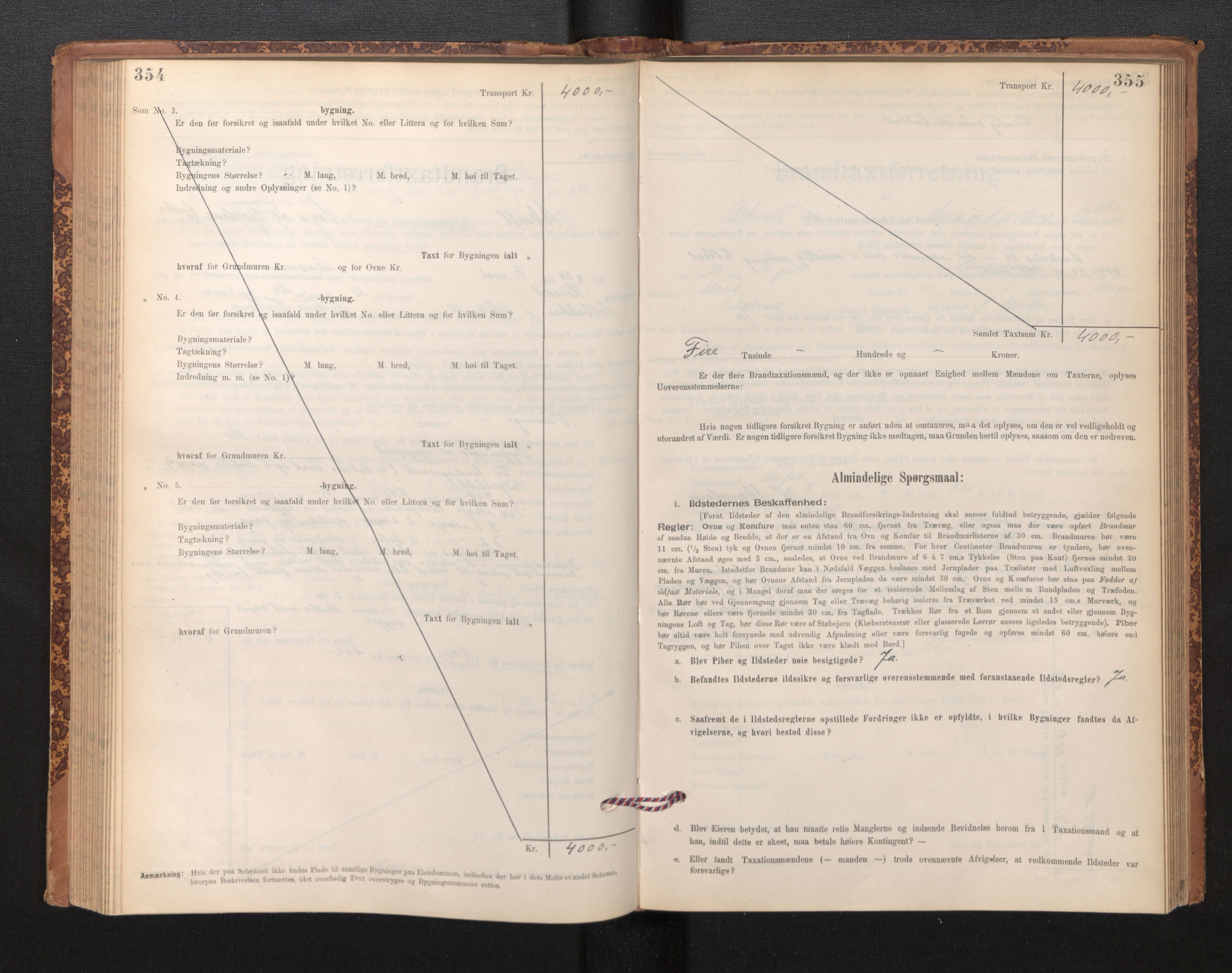 Lensmannen i Askvoll, AV/SAB-A-26301/0012/L0004: Branntakstprotokoll, skjematakst og liste over branntakstmenn, 1895-1932, p. 354-355