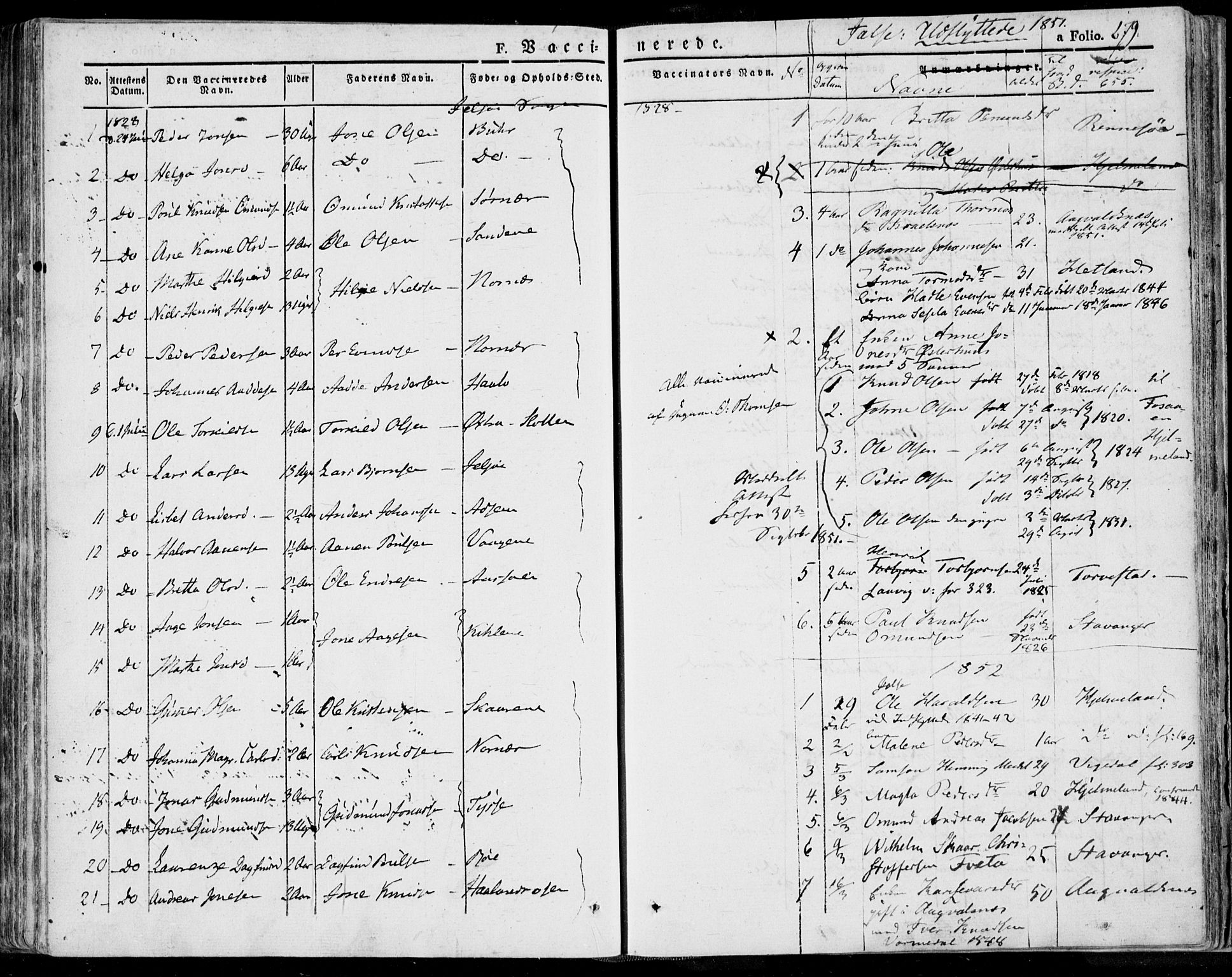 Jelsa sokneprestkontor, SAST/A-101842/01/IV: Parish register (official) no. A 6.2, 1828-1853, p. 679
