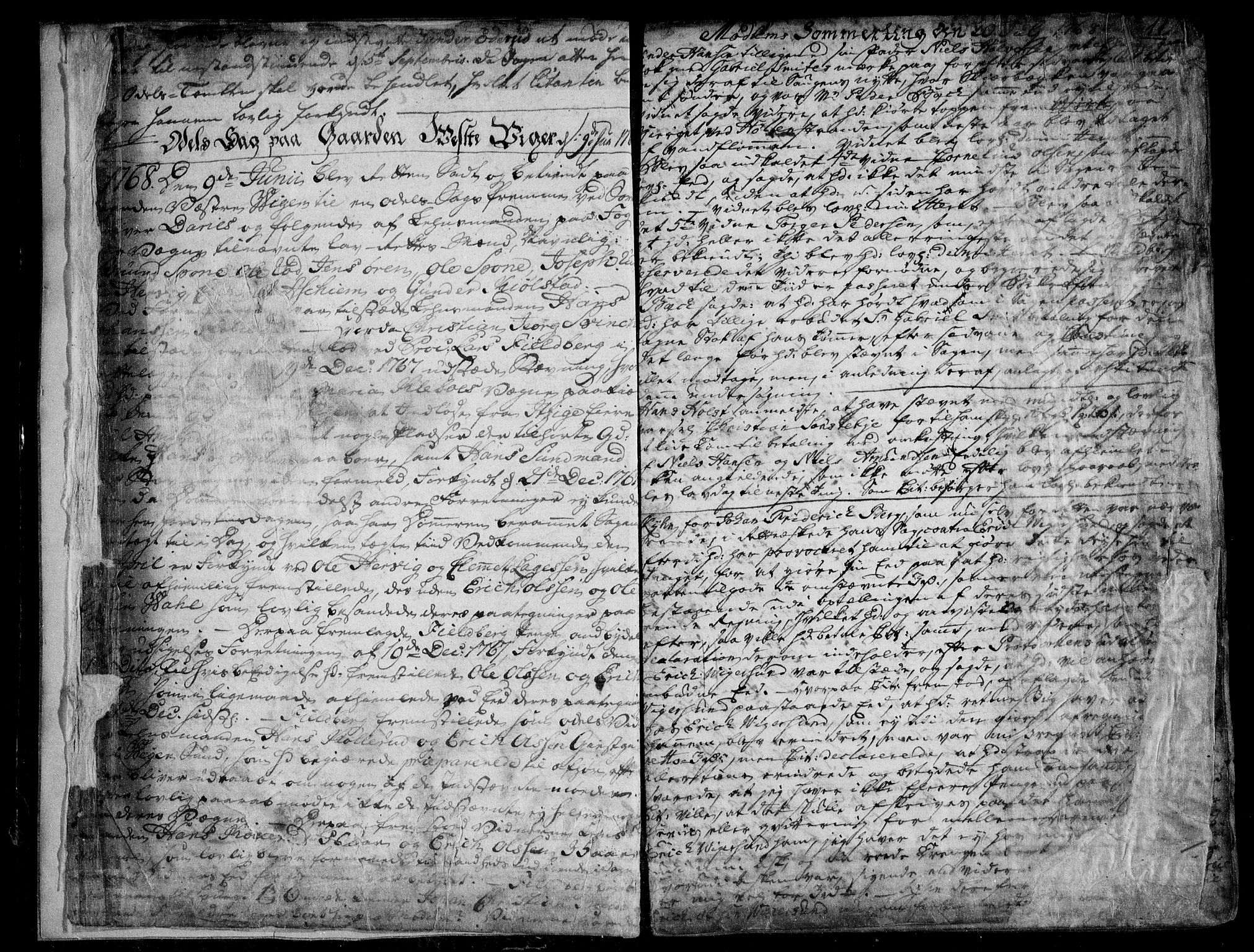 Eiker, Modum og Sigdal sorenskriveri, AV/SAKO-A-123/F/Fa/Fac/L0008: Tingbok, 1768-1777, p. 11