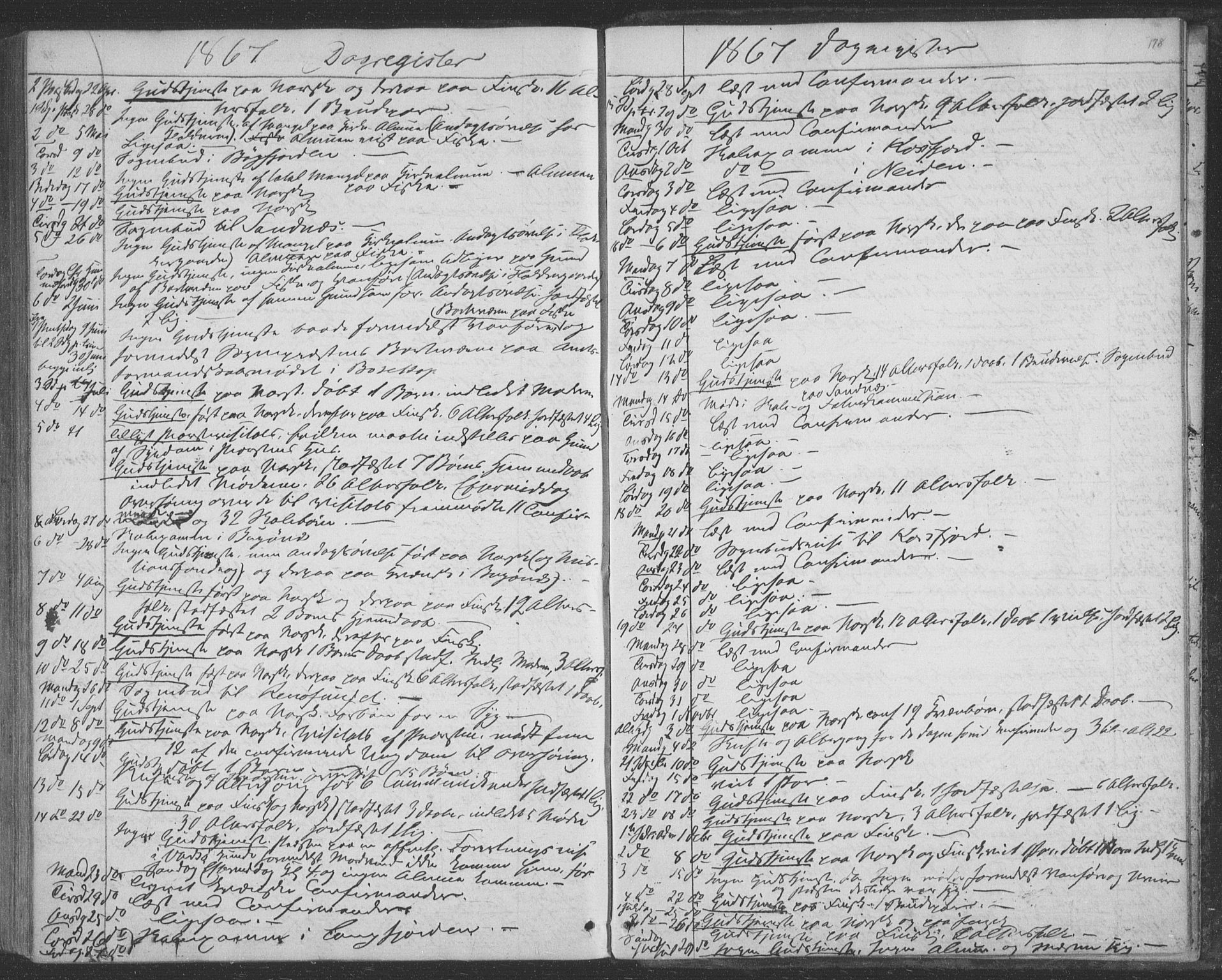 Sør-Varanger sokneprestkontor, AV/SATØ-S-1331/H/Ha/L0001kirke: Parish register (official) no. 1, 1863-1872, p. 178