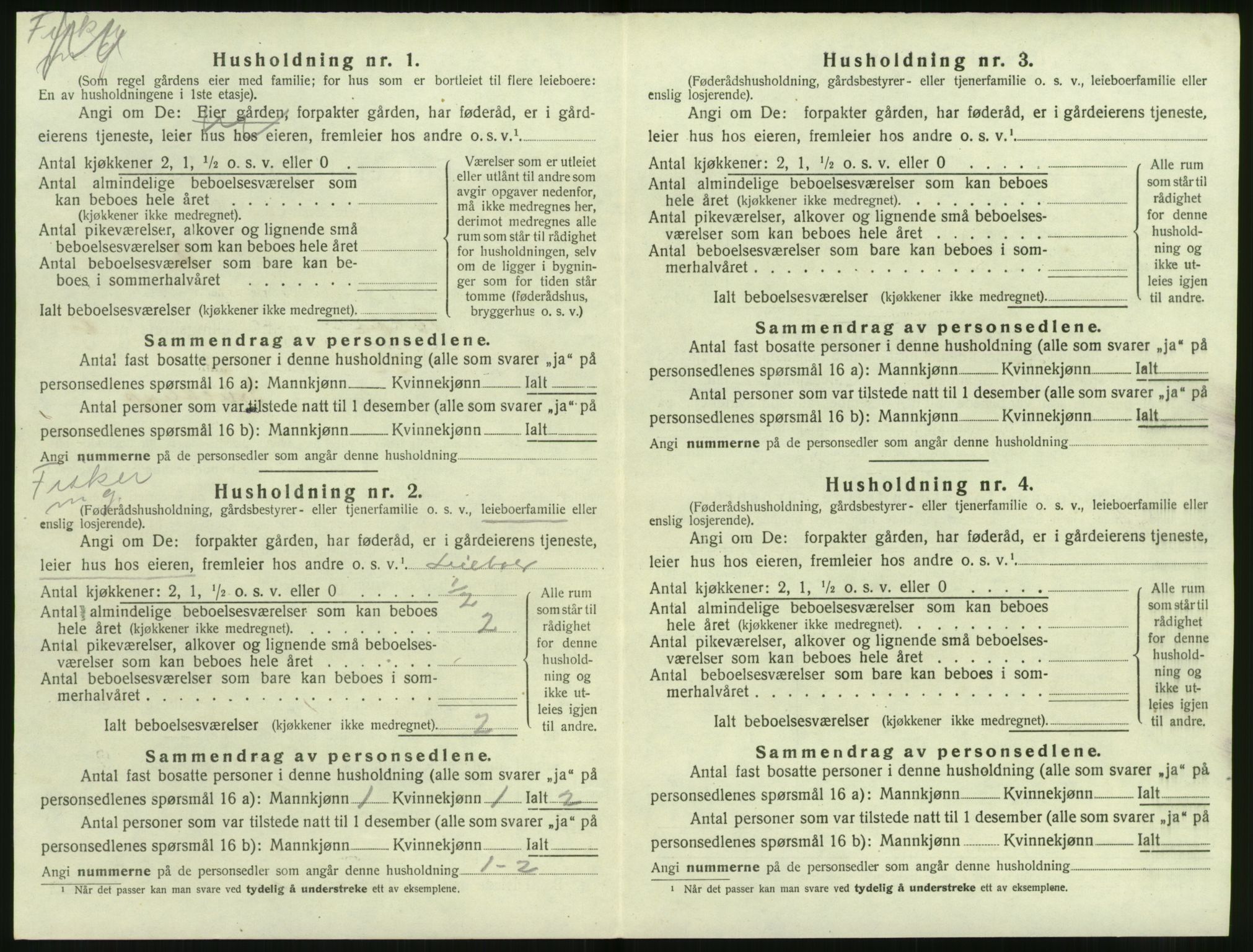 SAT, 1920 census for Volda, 1920, p. 771