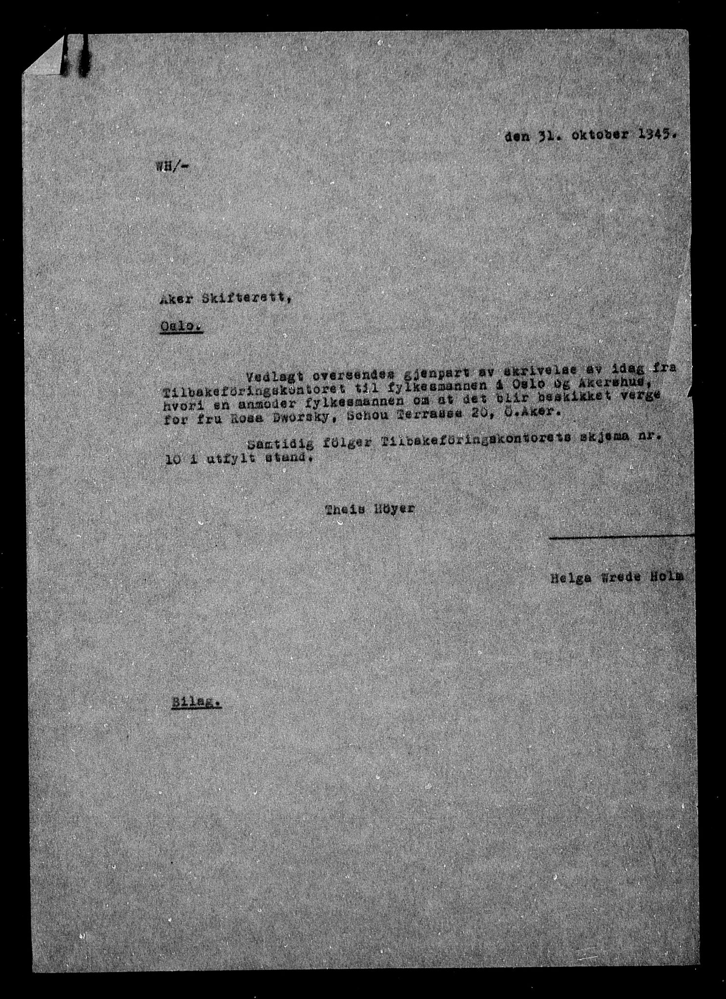 Justisdepartementet, Tilbakeføringskontoret for inndratte formuer, AV/RA-S-1564/H/Hc/Hcc/L0932: --, 1945-1947, p. 19