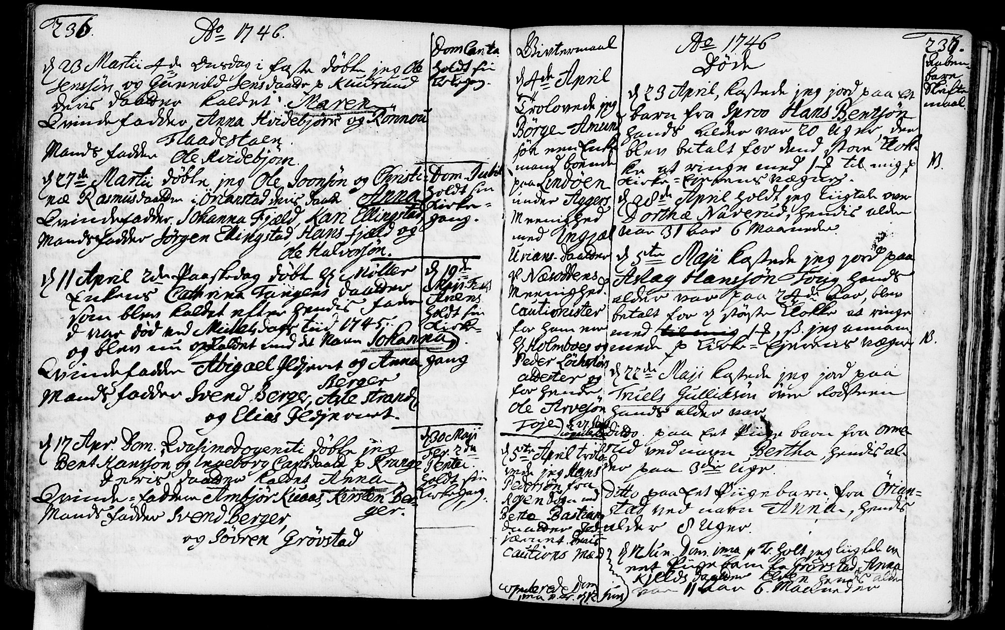 Nesodden prestekontor Kirkebøker, AV/SAO-A-10013/F/Fa/L0001: Parish register (official) no. I 1, 1709-1750, p. 236-237