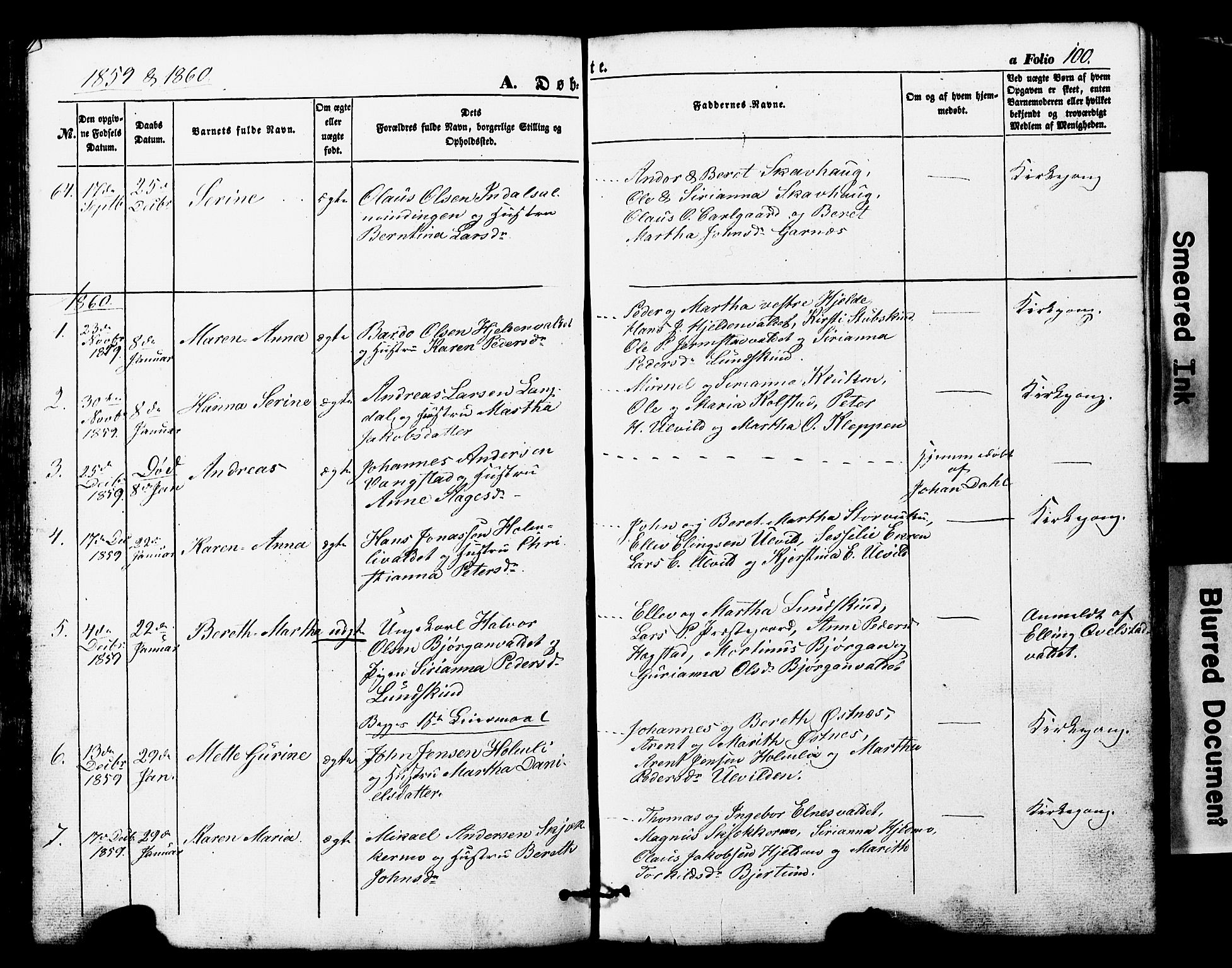 Ministerialprotokoller, klokkerbøker og fødselsregistre - Nord-Trøndelag, SAT/A-1458/724/L0268: Parish register (copy) no. 724C04, 1846-1878, p. 100