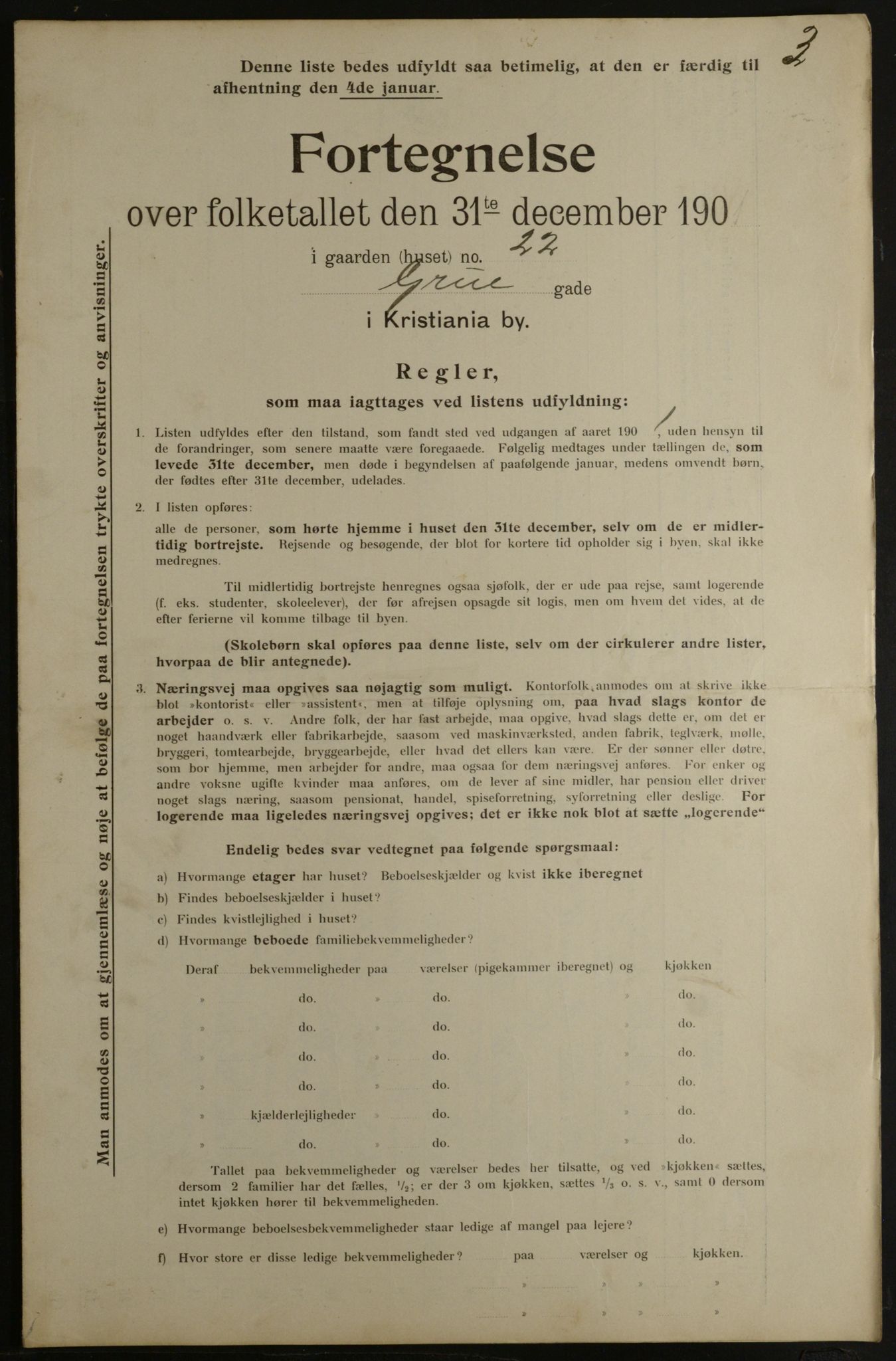 OBA, Municipal Census 1901 for Kristiania, 1901, p. 4965