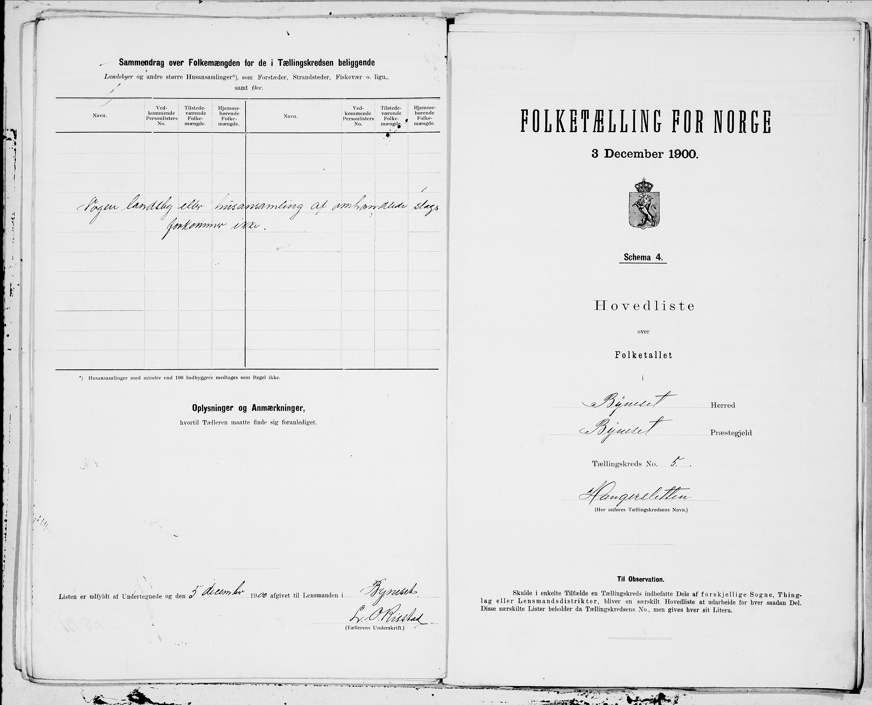 SAT, 1900 census for Byneset, 1900, p. 10
