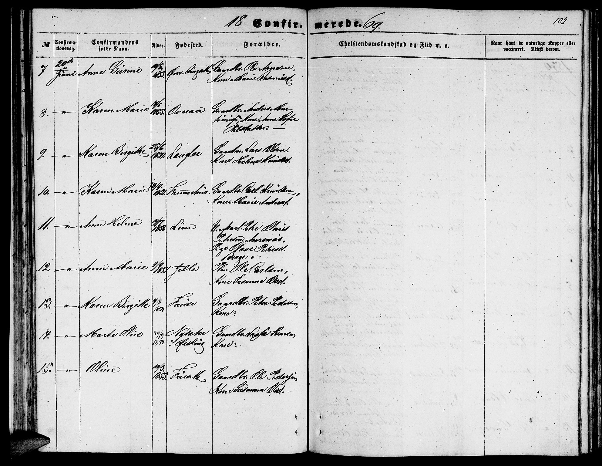 Ministerialprotokoller, klokkerbøker og fødselsregistre - Møre og Romsdal, AV/SAT-A-1454/520/L0291: Parish register (copy) no. 520C03, 1854-1881, p. 102