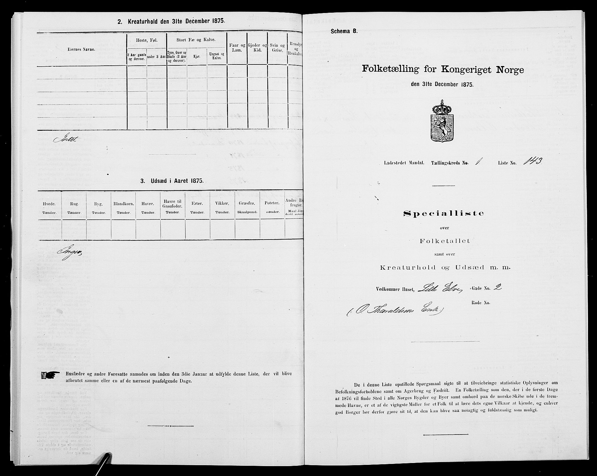 SAK, 1875 census for 1002B Mandal/Mandal, 1875, p. 311