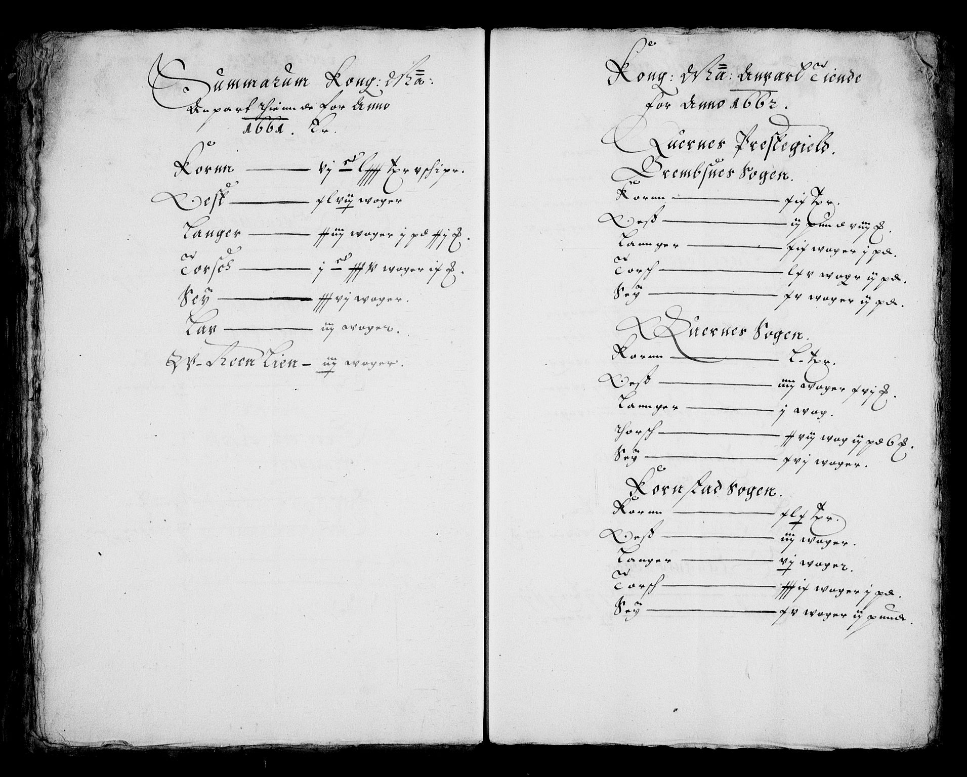 Rentekammeret inntil 1814, Realistisk ordnet avdeling, AV/RA-EA-4070/N/Na/L0002/0001: [XI g]: Trondheims stifts jordebøker: / Nordmøre fogderi, 1664