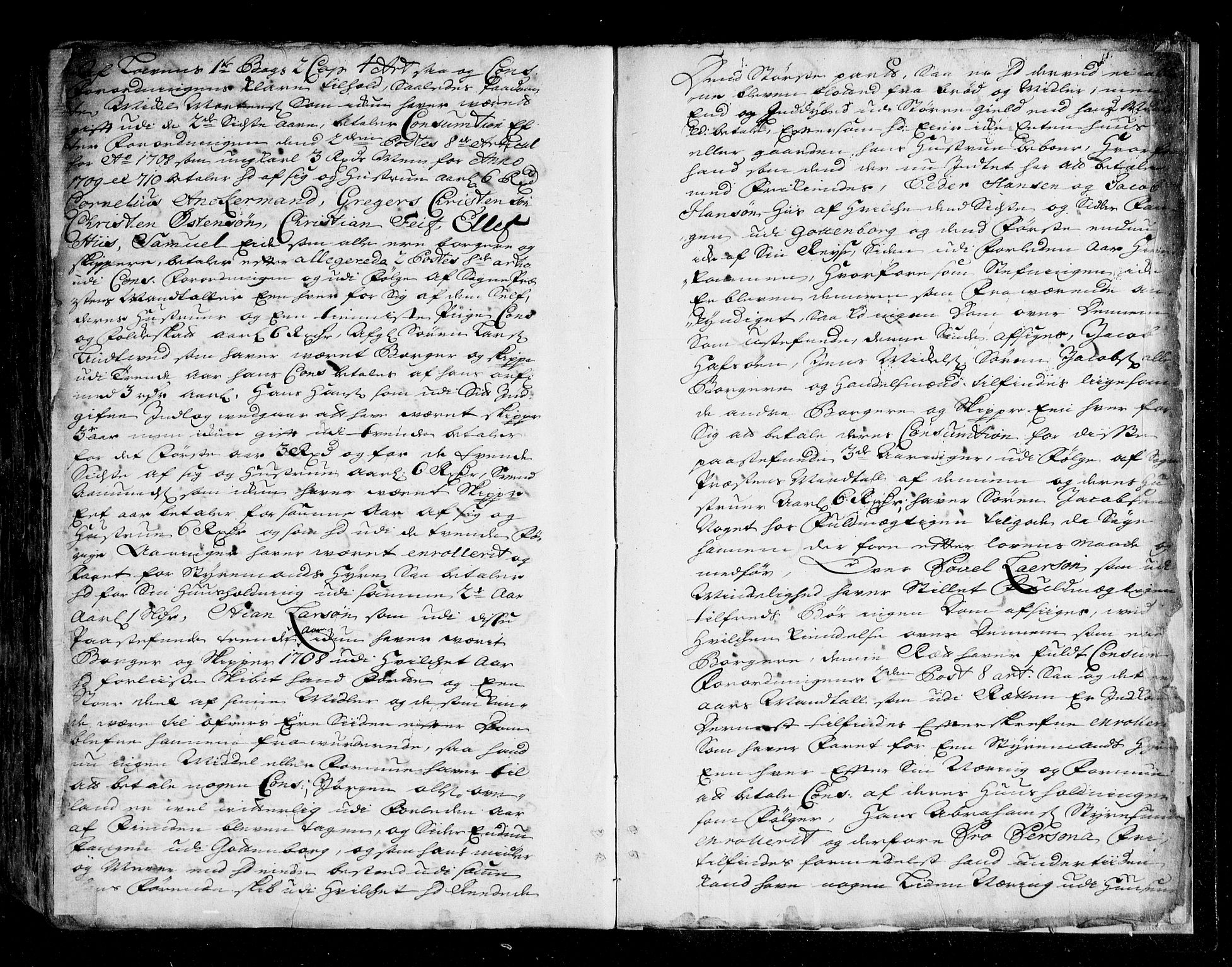 Nedenes sorenskriveri før 1824, AV/SAK-1221-0007/F/Fa/L0013: Tingbok med register nr 8, 1709-1711, p. 431b-432a