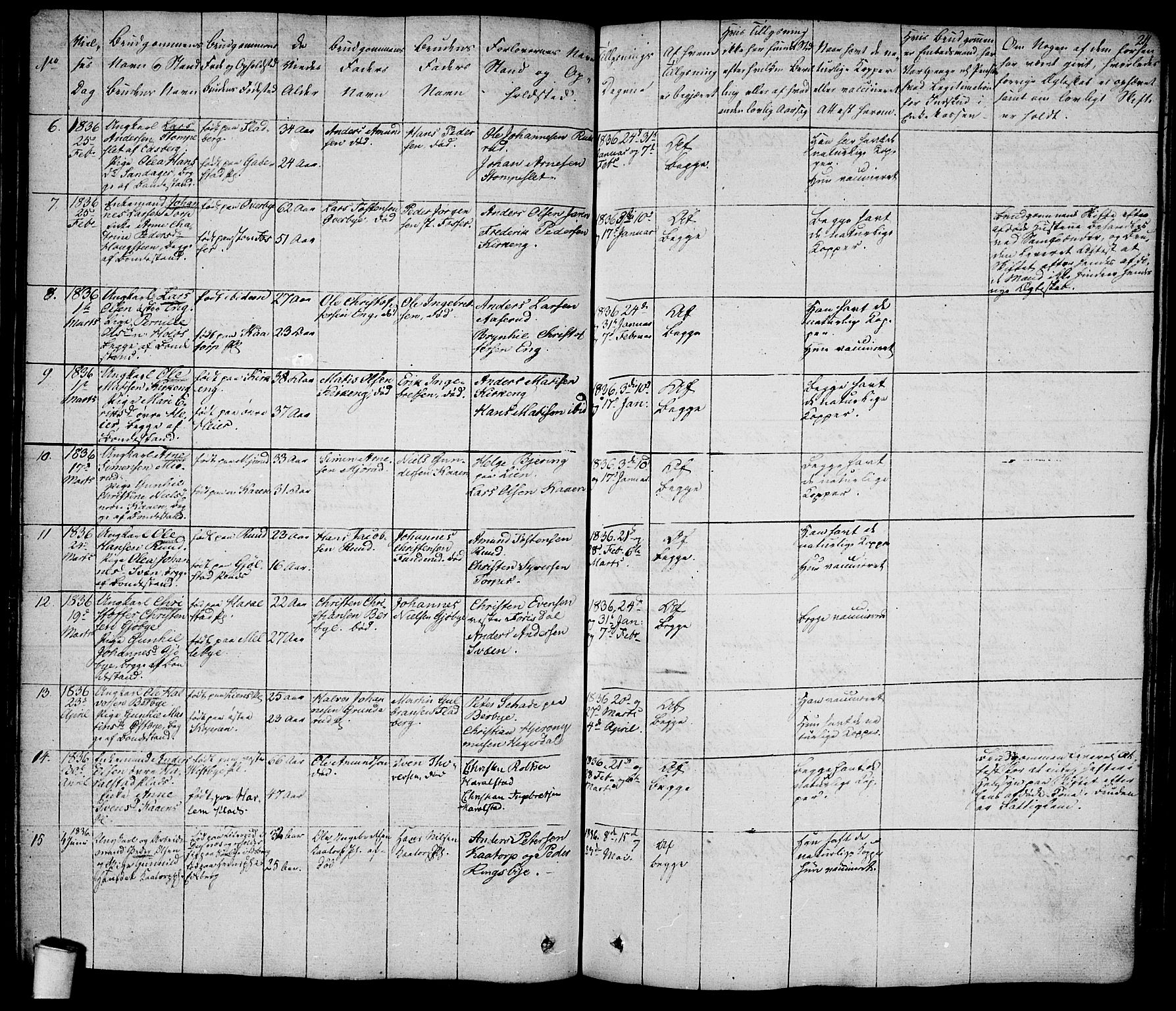 Rakkestad prestekontor Kirkebøker, SAO/A-2008/F/Fa/L0007: Parish register (official) no. I 7, 1825-1841, p. 211