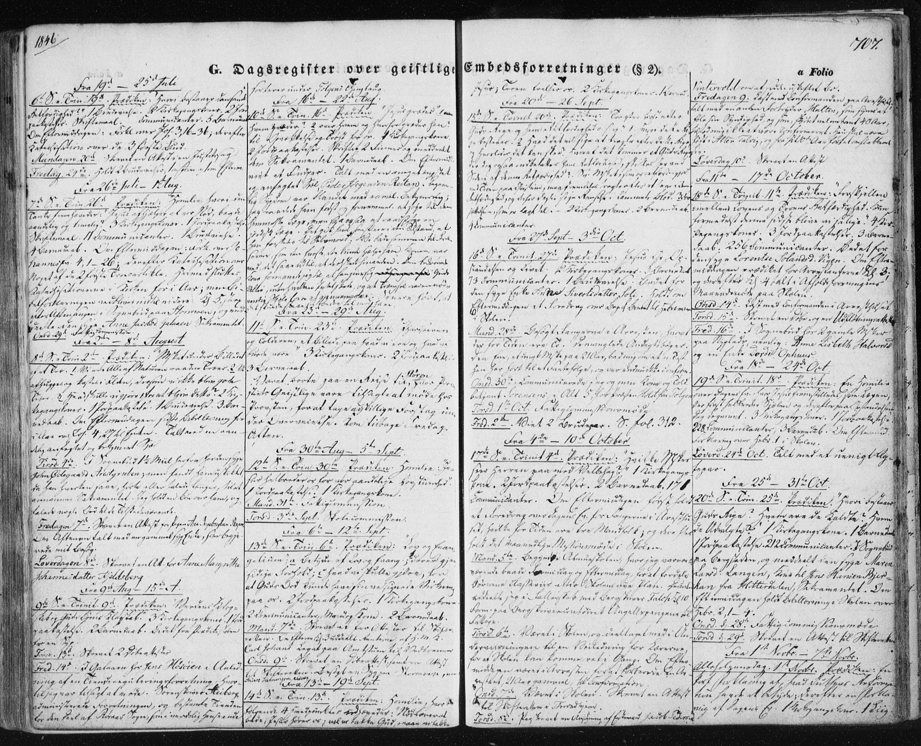 Ministerialprotokoller, klokkerbøker og fødselsregistre - Sør-Trøndelag, SAT/A-1456/681/L0931: Parish register (official) no. 681A09, 1845-1859, p. 707