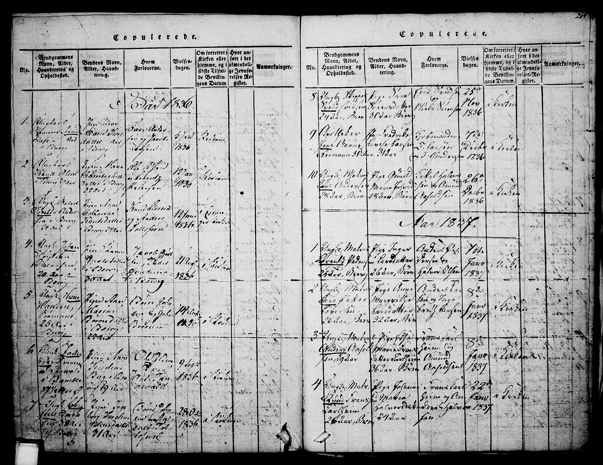Brevik kirkebøker, SAKO/A-255/F/Fa/L0004: Parish register (official) no. 4, 1814-1846, p. 204