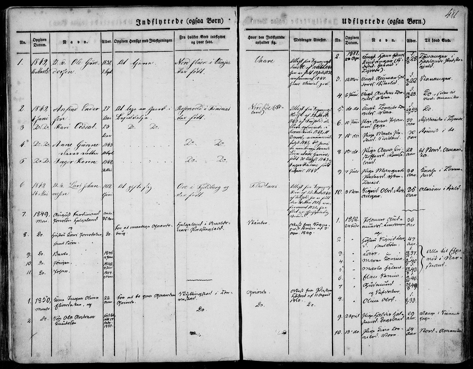 Skjold sokneprestkontor, SAST/A-101847/H/Ha/Haa/L0006: Parish register (official) no. A 6.2, 1835-1858, p. 481