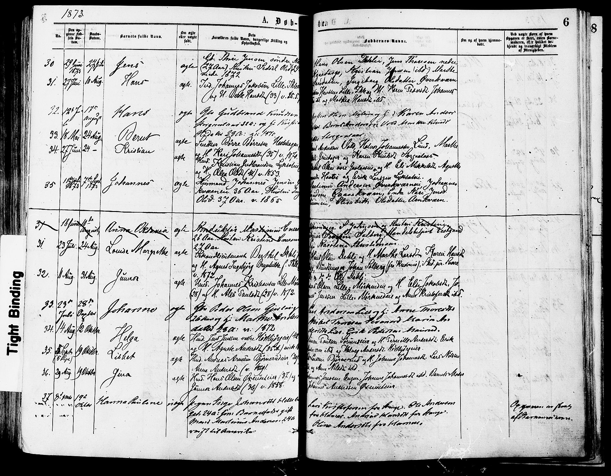 Vang prestekontor, Hedmark, AV/SAH-PREST-008/H/Ha/Haa/L0013: Parish register (official) no. 13, 1855-1879, p. 6